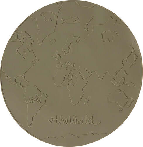 Podkładka pod talerz The World 39 cm oliwkowa