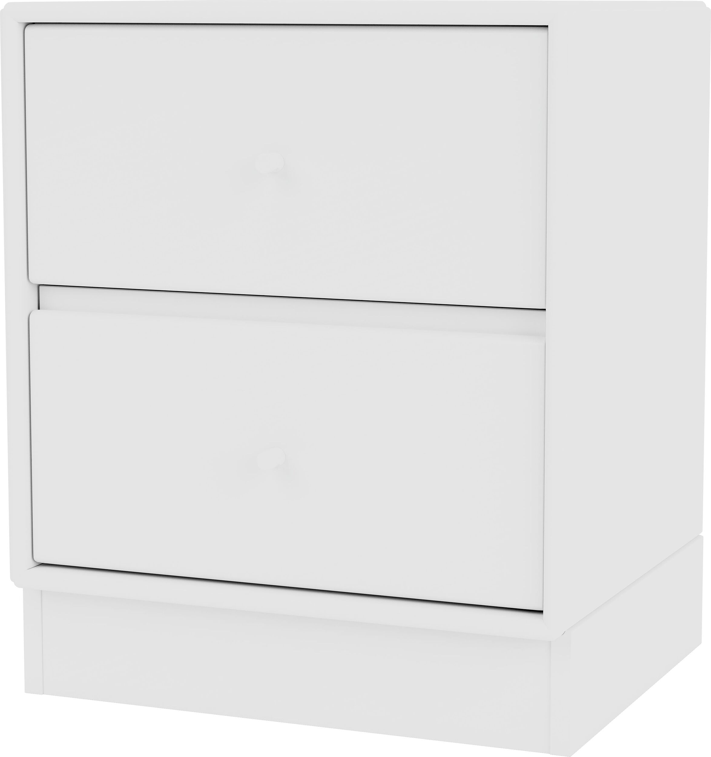 Szafka nocna Drift biała na cokole 7 cm