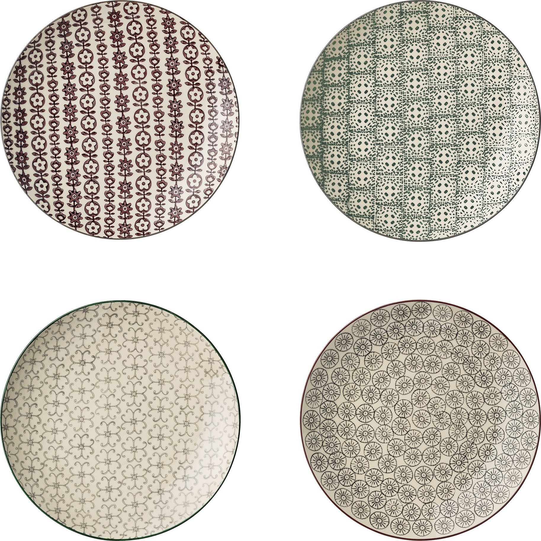 Talerze śniadaniowe Karine 4 szt.