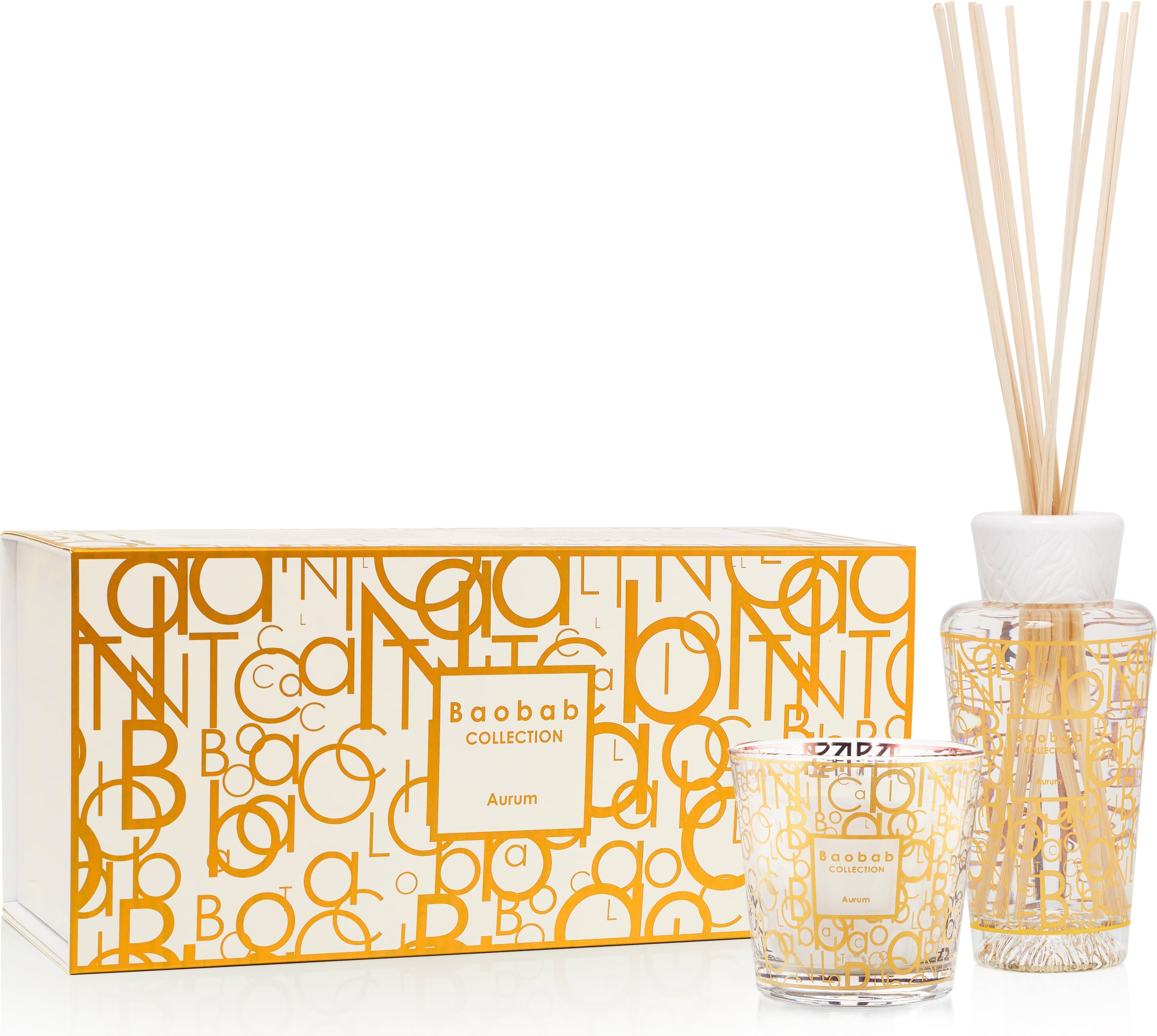 Świeca i dyfuzor zapachowy My First Baobab Gift Aurum 2 el.