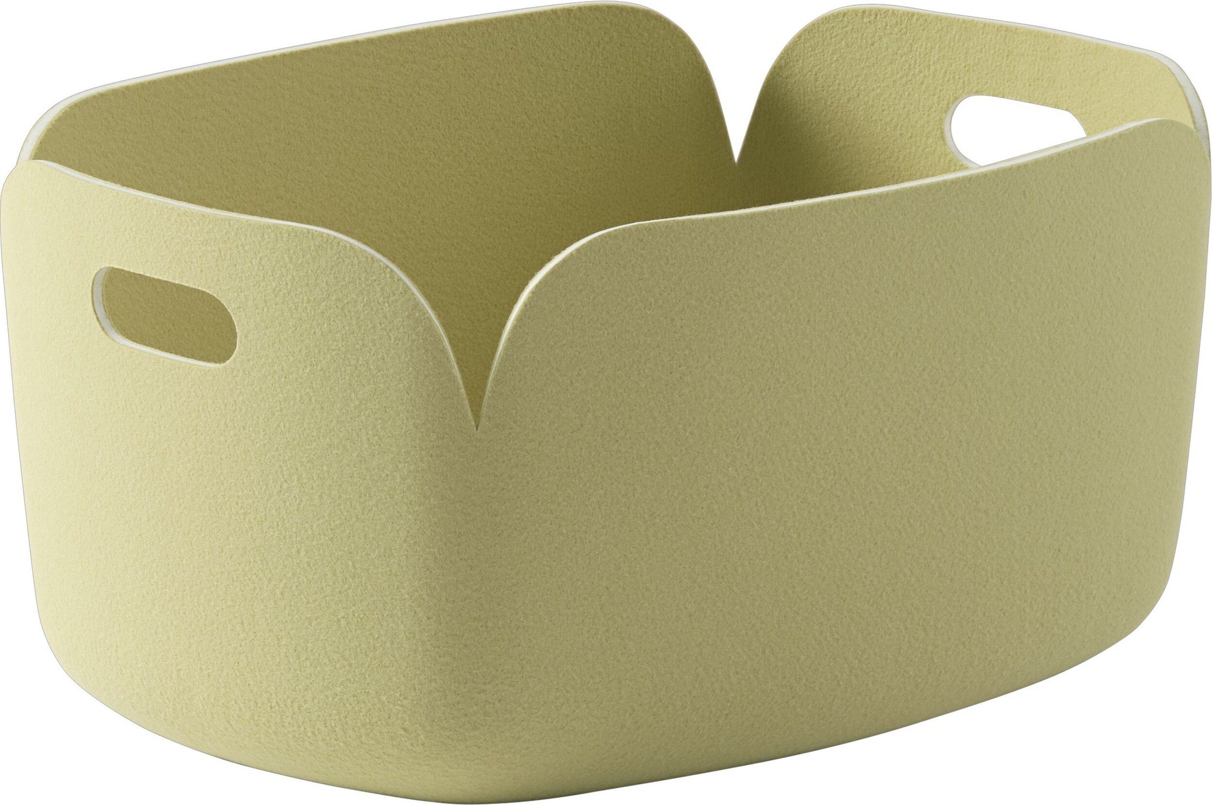 Kosz do przechowywania Restore 35 x 48 cm beżowozielony