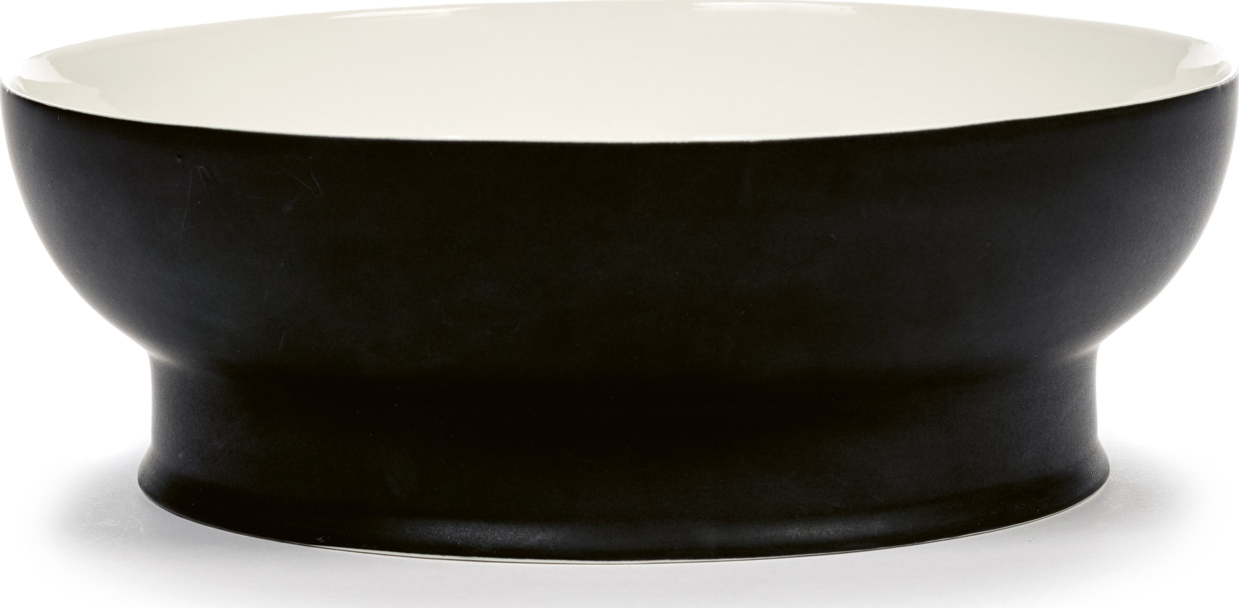 Miska Ra 28 cm czarno-biała