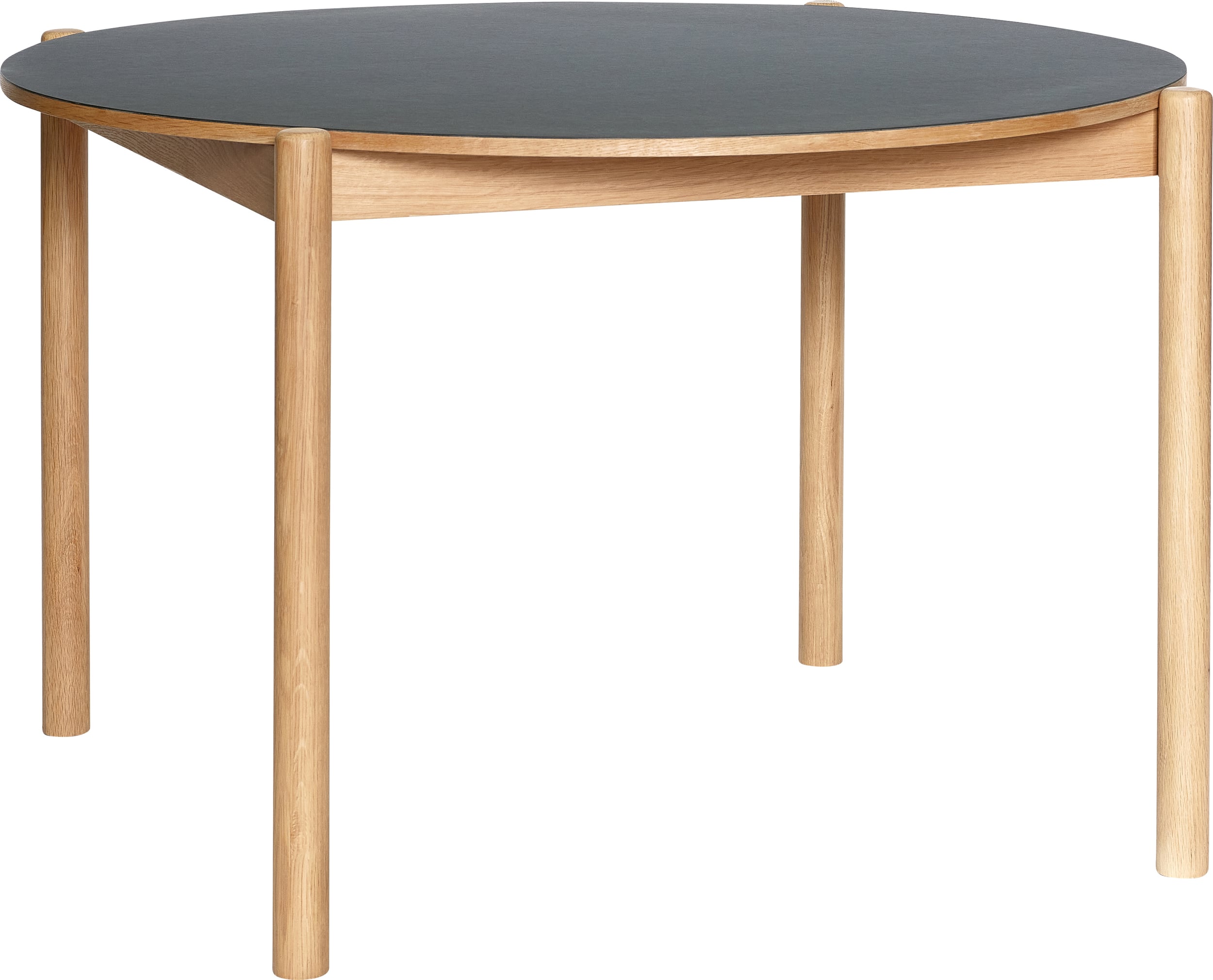 Stół Oblique okrągły 115 cm czarny