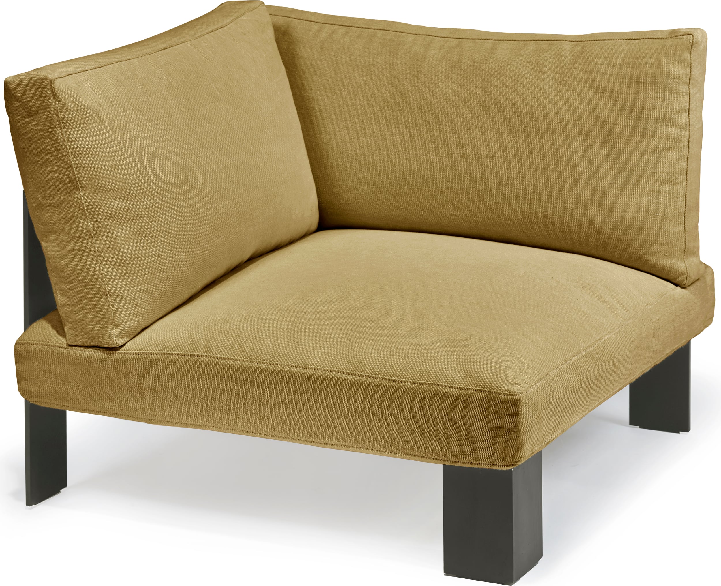 Narożnik sofy modułowej Serax 91 cm musztardowy