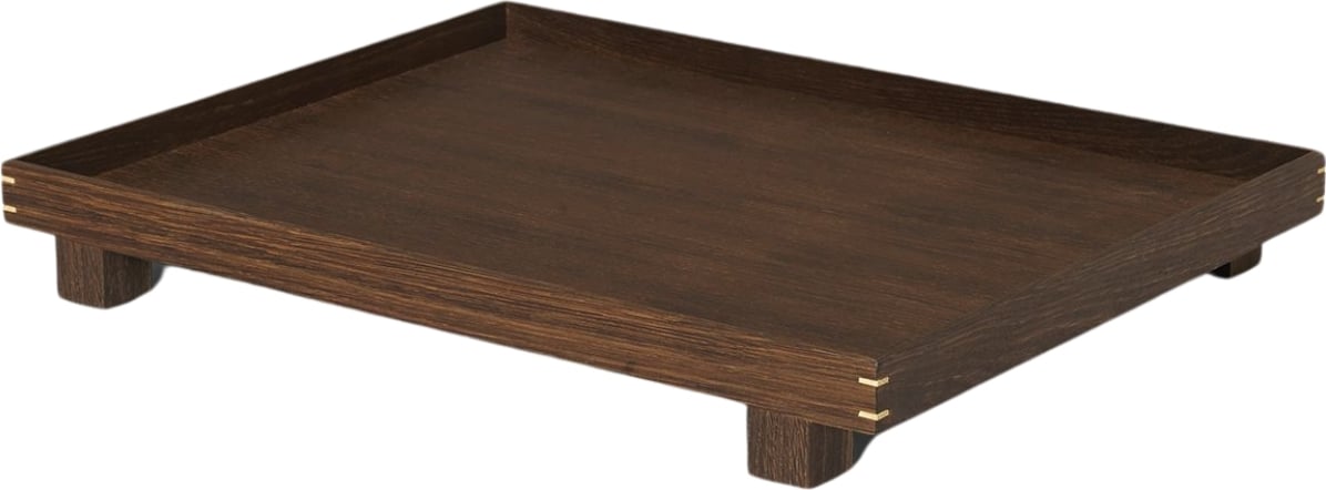 Taca Bon 47 cm ciemnobrązowa drewniana