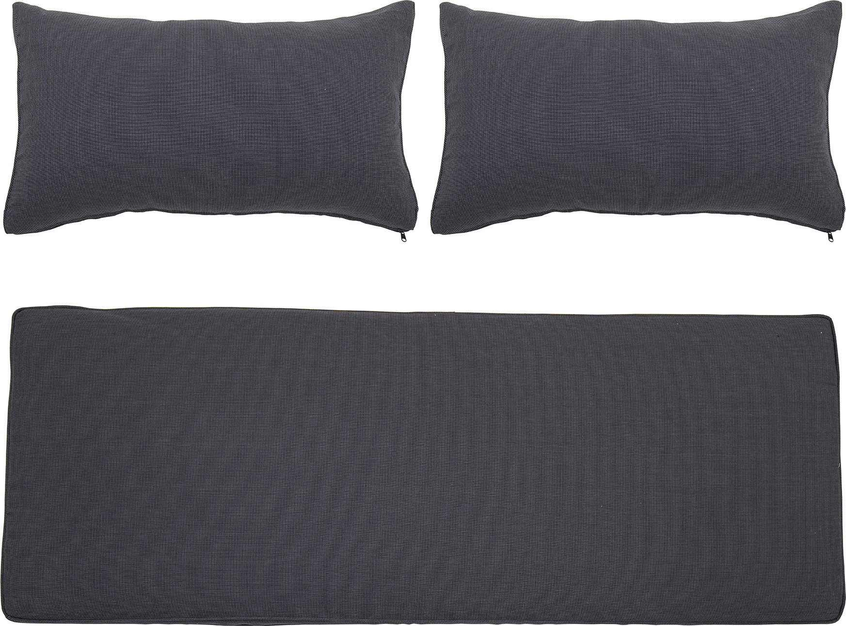 Poszewki na poduszki do sofy Mundo szare 3 szt.