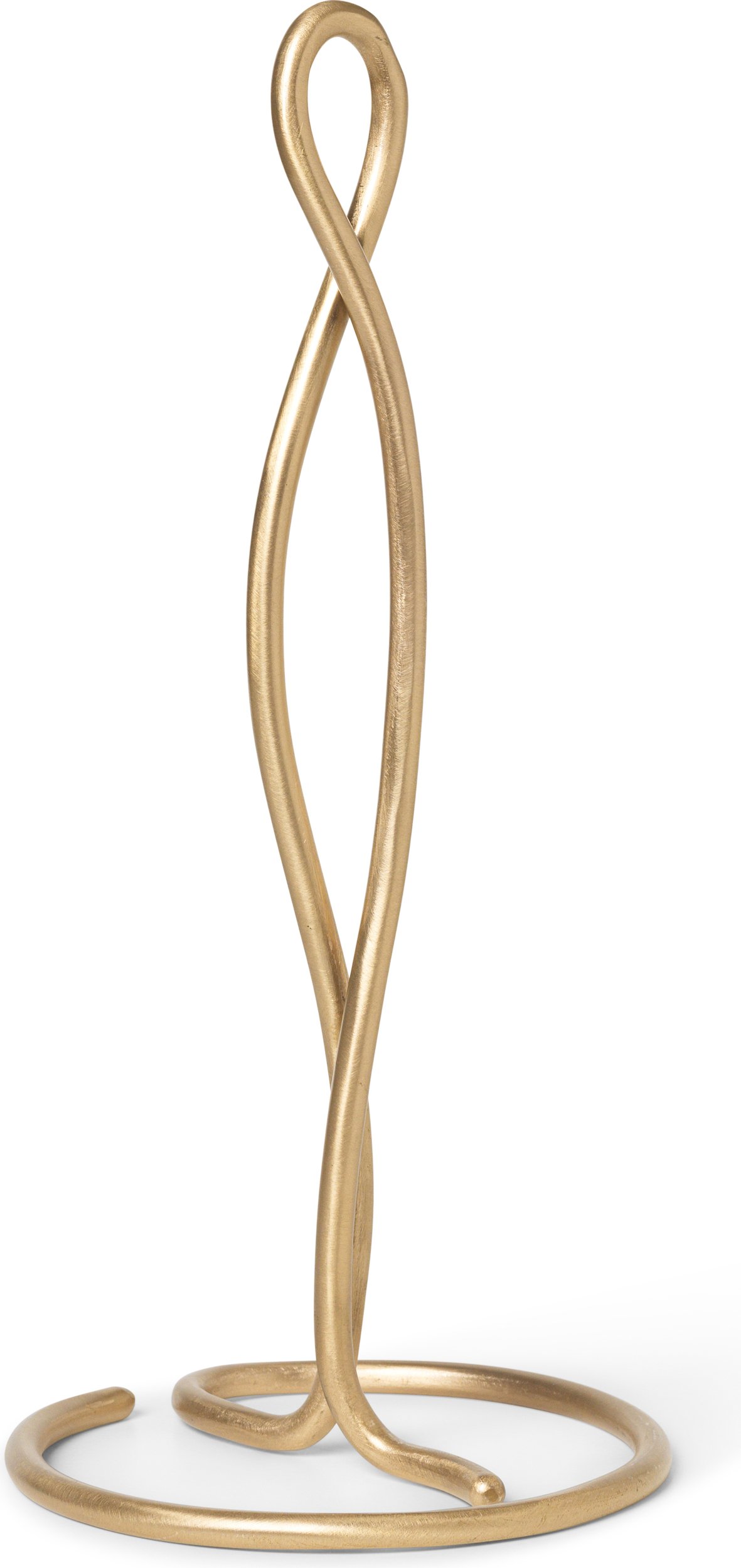 Stojak na ręcznik papierowy Curvature mosiądz