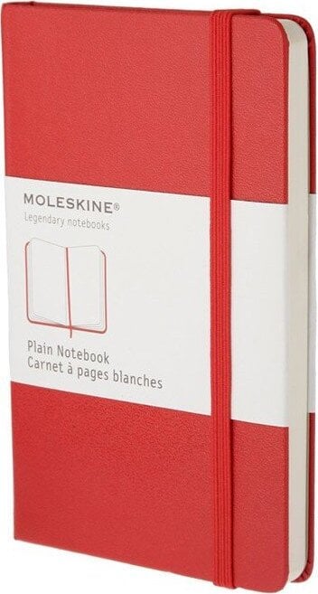 Notes gładki Moleskine P czerwony twarda oprawa