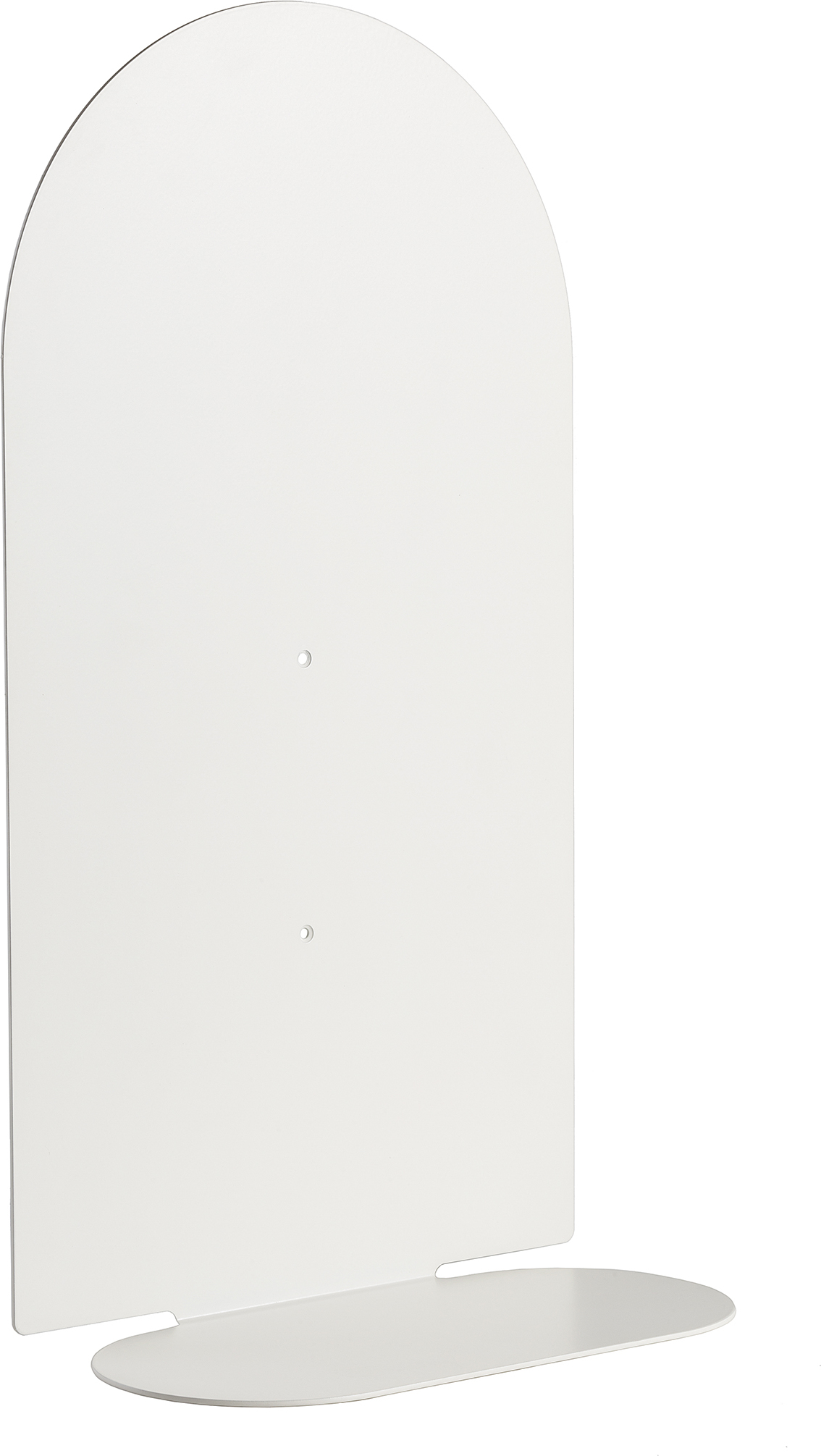 Półka ścienna Aureole owalna 52 cm biała