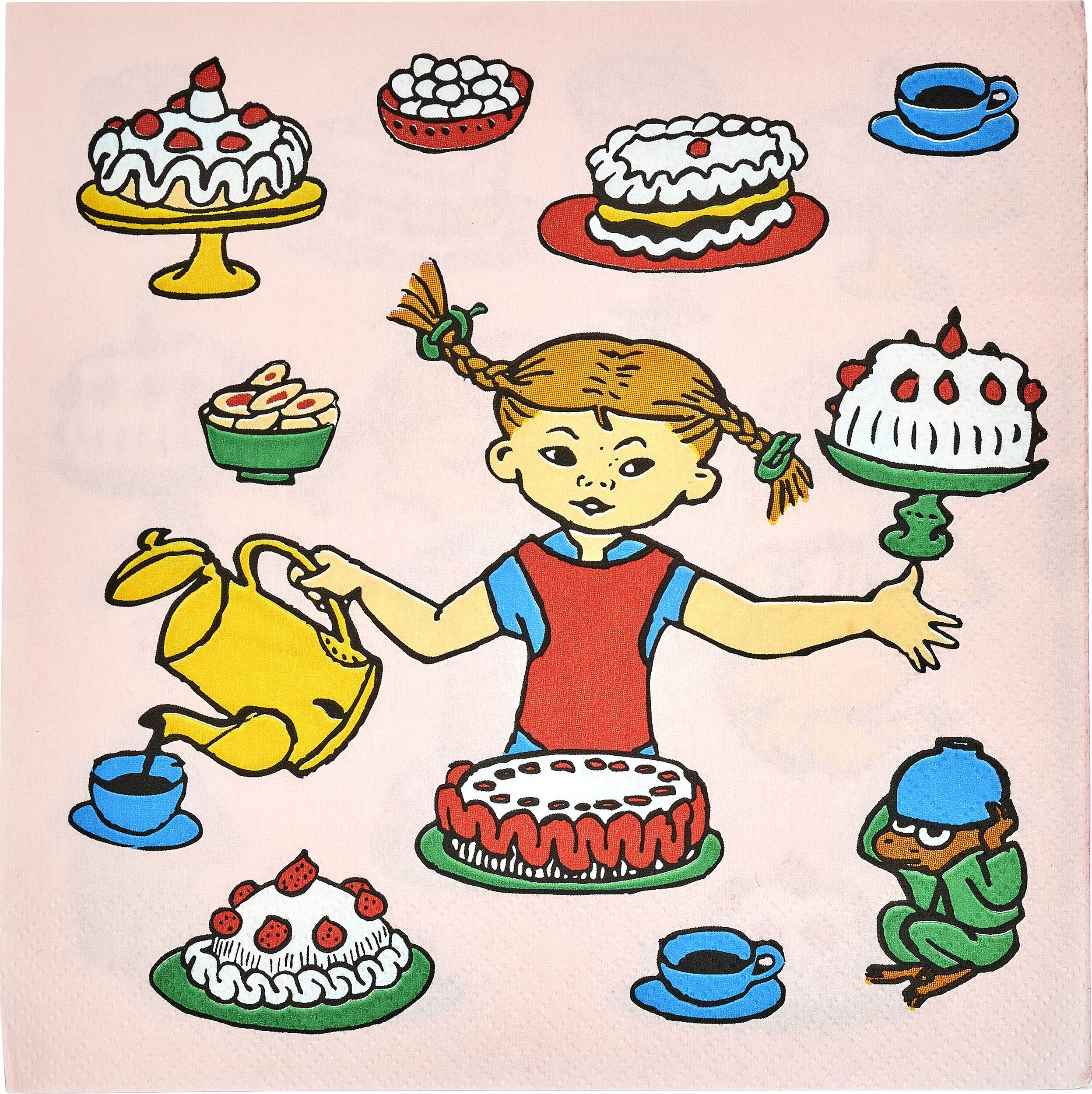 Serwetki papierowe Muurla Pippi Pończoszanka Pippi's Birthday 20 szt.