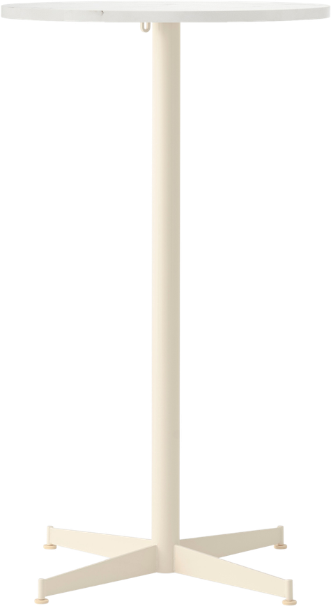 Stół barowy z kremową podstawą Nook Star Base Estremoz wysoki 60 cm