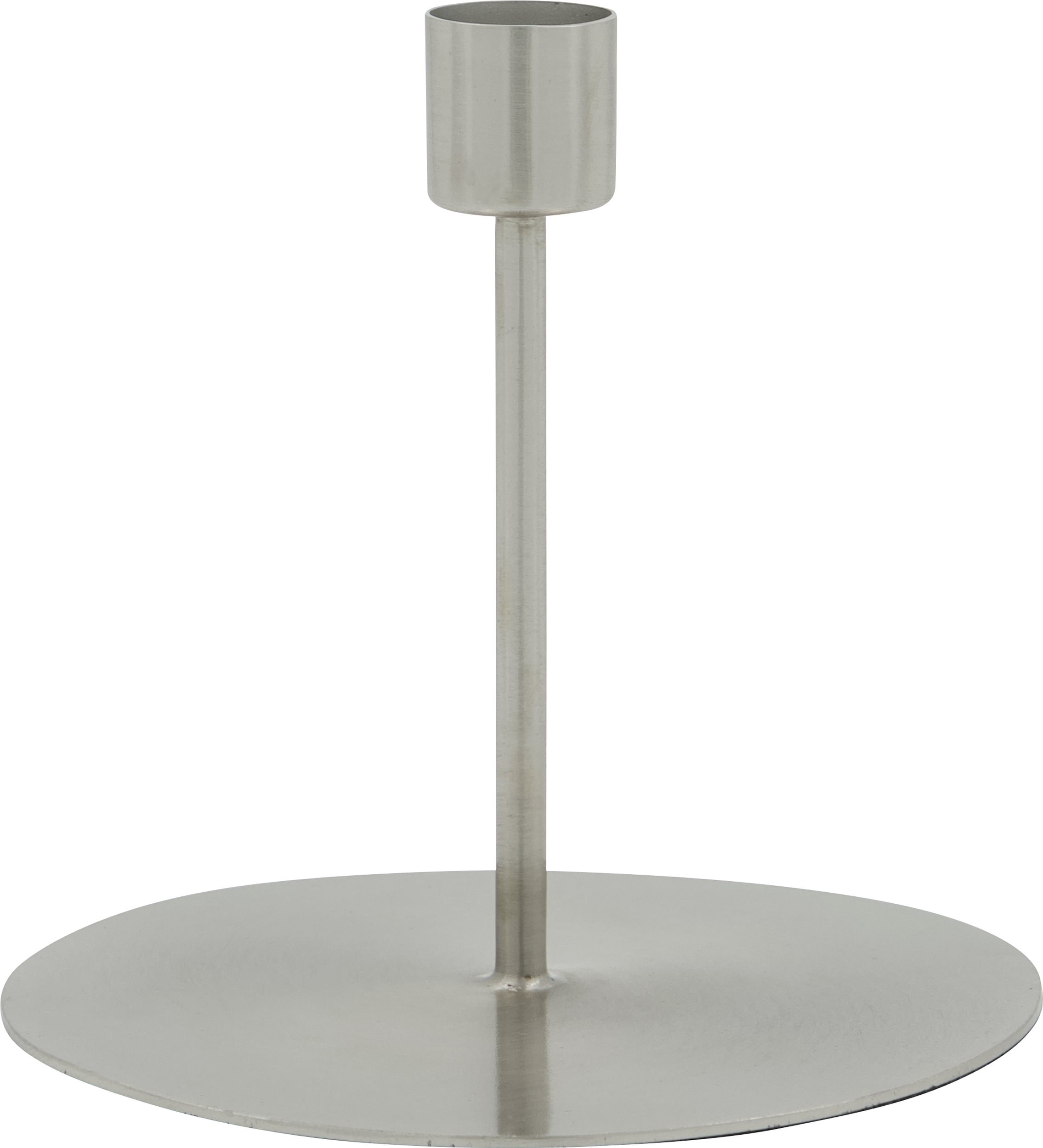 Świecznik na klasyczną świecę HDAnit 12 cm srebrny