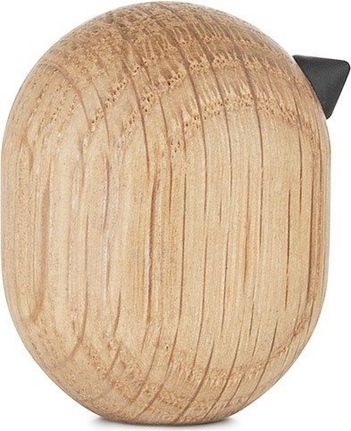 Figurka dekoracyjna Little Bird 4,5 cm naturalny dąb