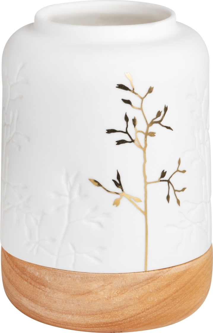 Lampion Raeder 13 cm z drewnianą podstawką