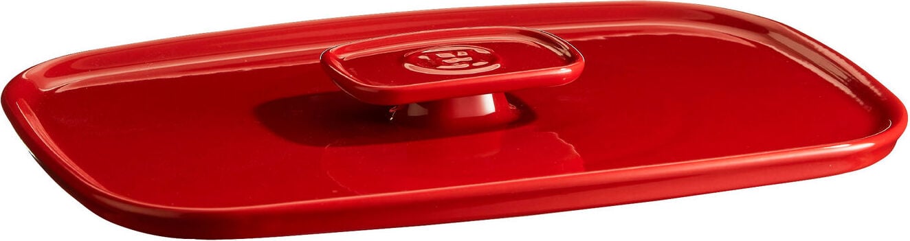 Pokrywka do naczynia żaroodpornego Emile Henry 23,5 x 36,5 cm czerwona