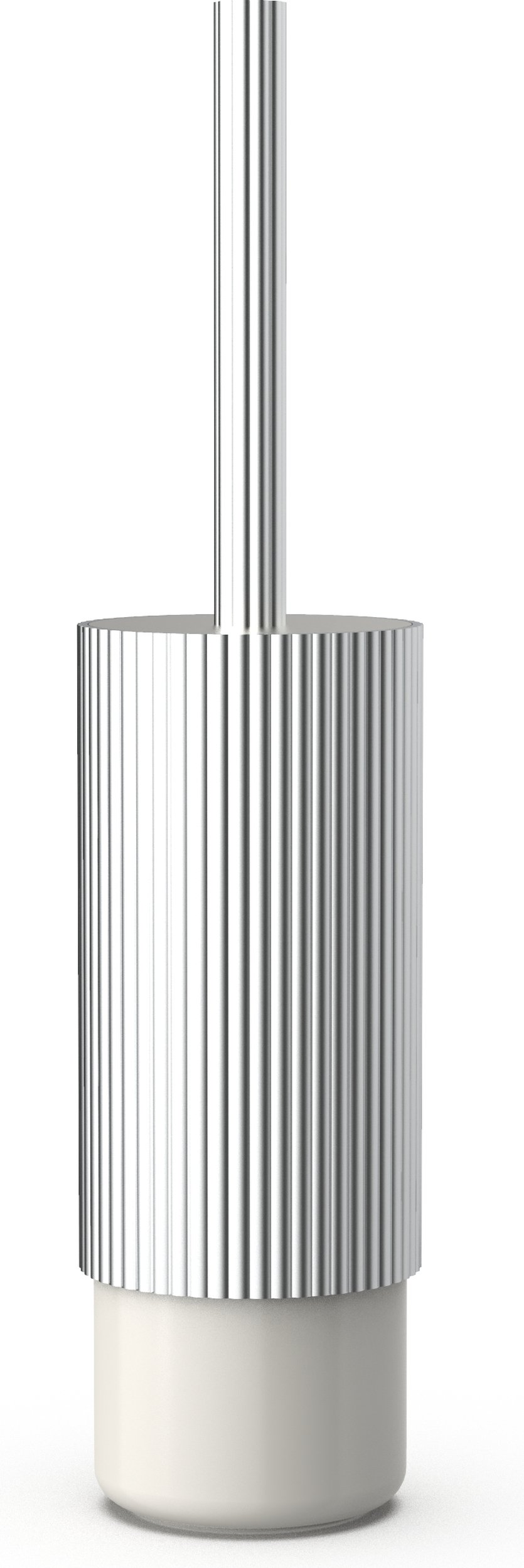 Szczotka do WC Of Line srebrna z kremową podstawą