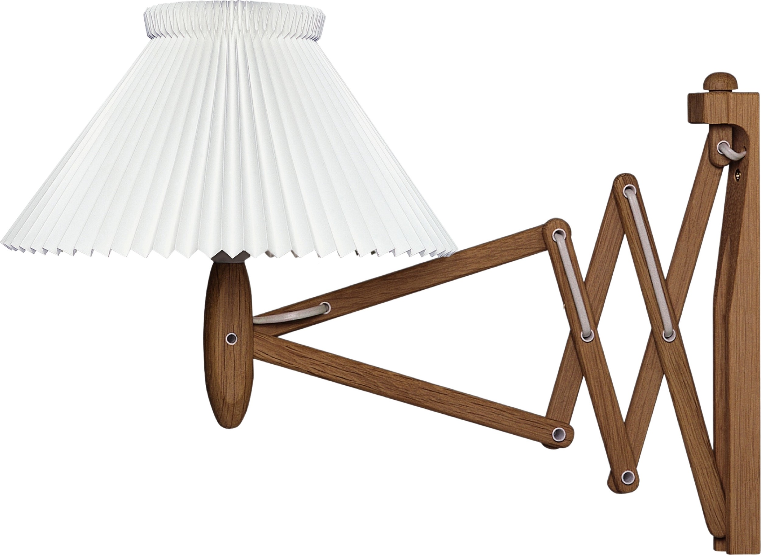 Kinkiet Sax 1-17 ciemny dąb z papierowym kloszem