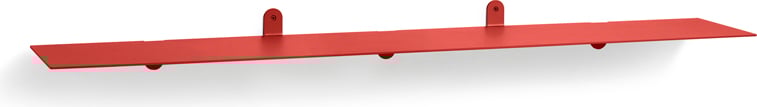 Półka ścienna N°3 148 cm czerwona