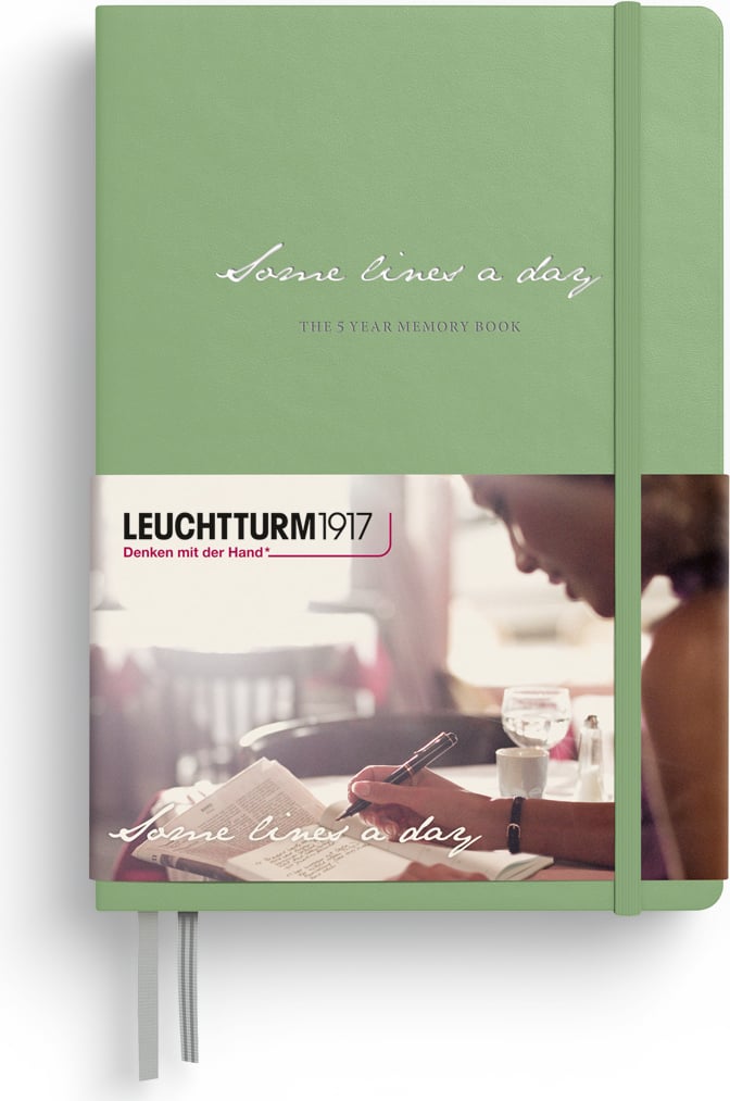 Pamiętnik pięcioletni Some Lines A Day A5 szałwiowa zieleń
