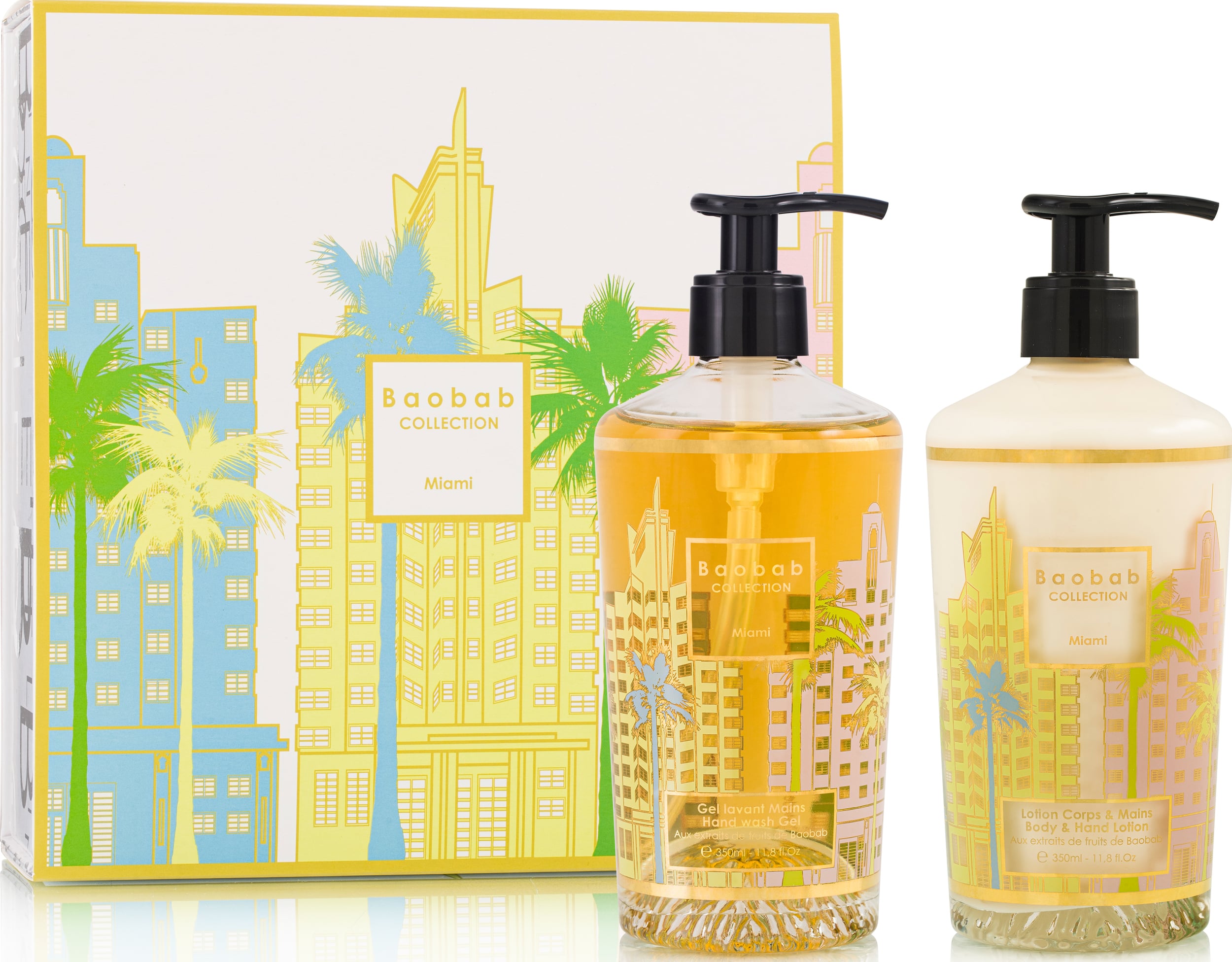 Mydło do rąk i balsam do ciała Baobab Gift Box Miami 2 el.