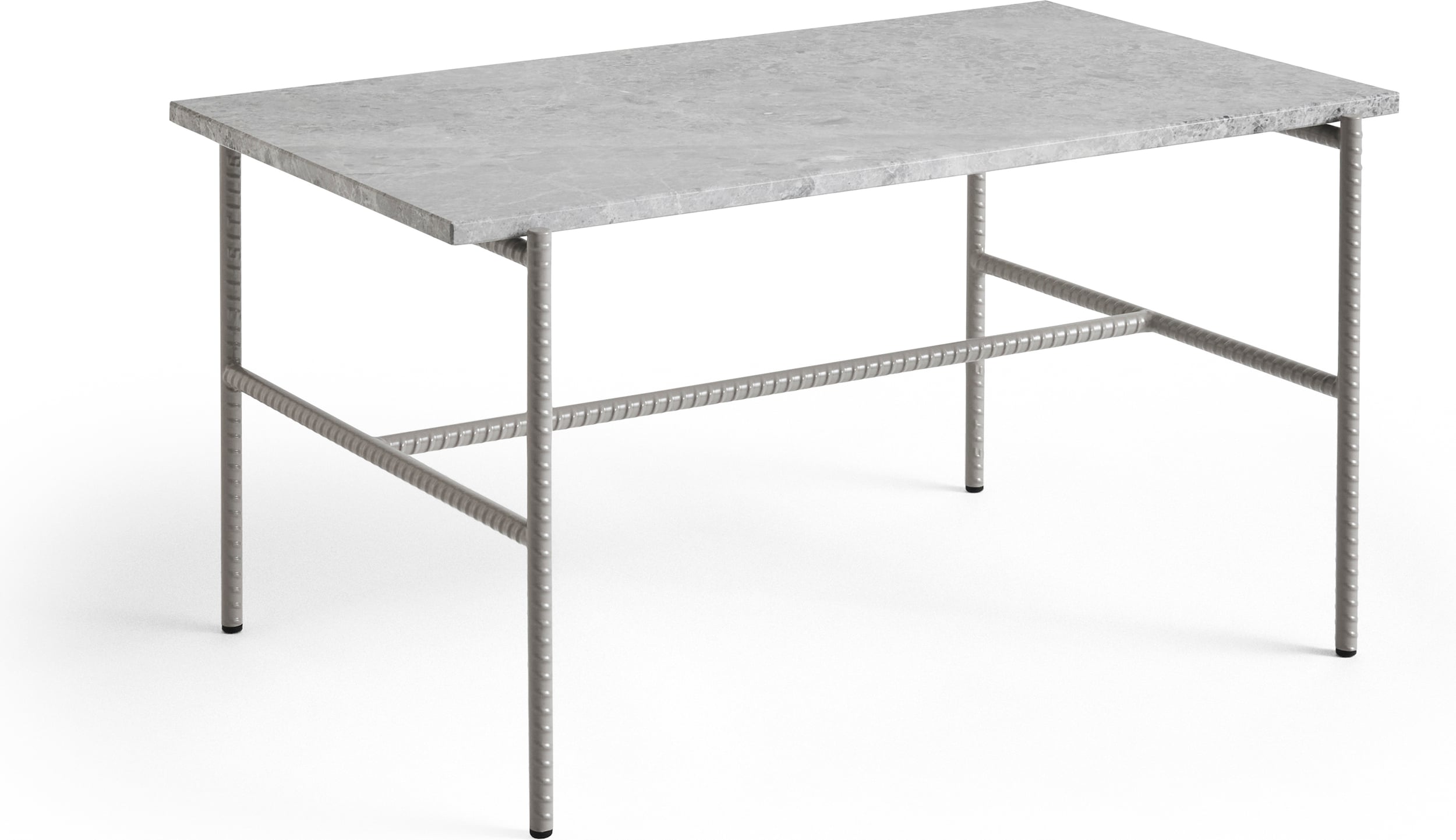Stolik kawowy Rebar 80 x 49 x 40,5 cm szary marmur