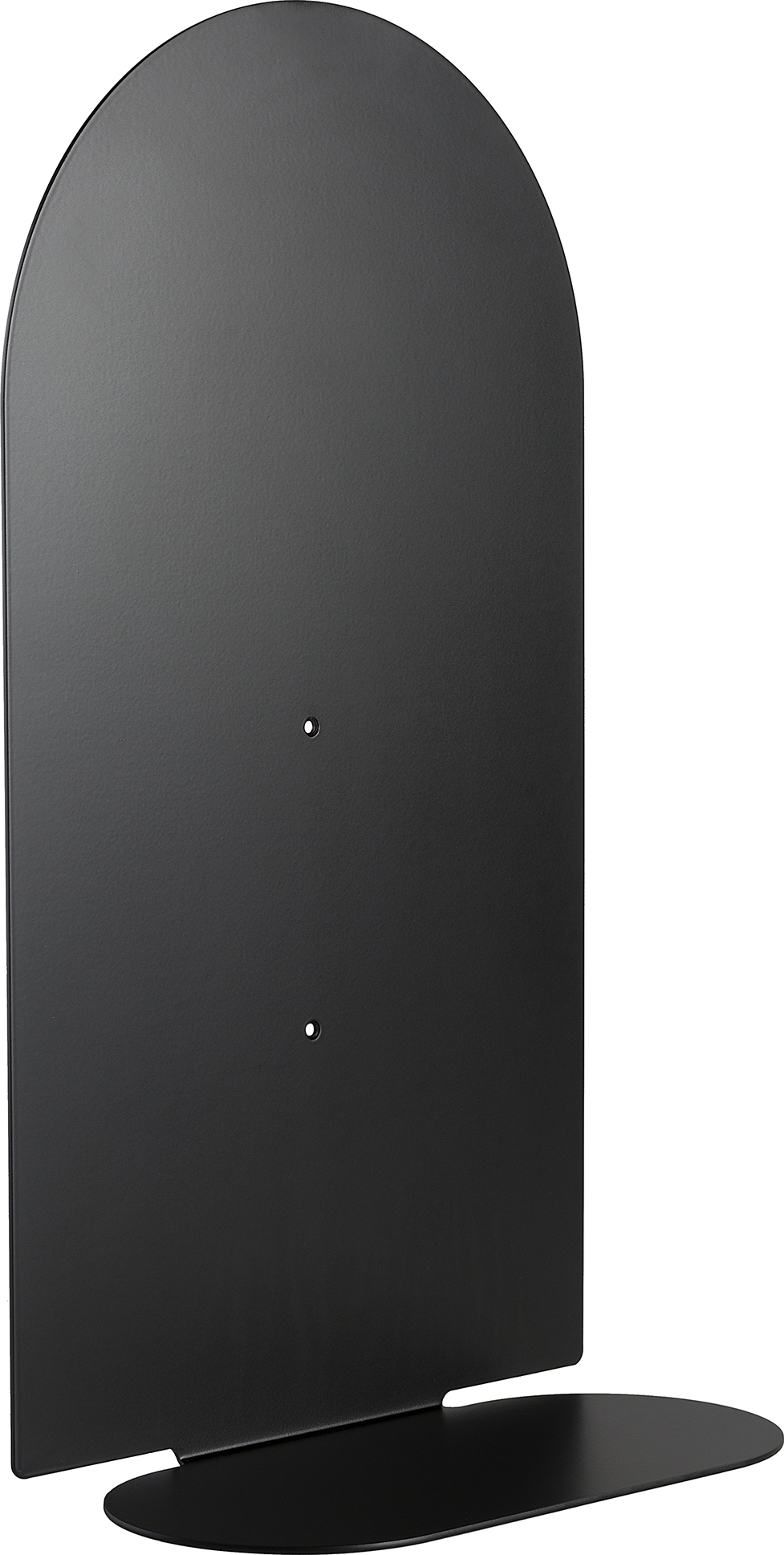 Półka ścienna Aureole owalna 52 cm czarna