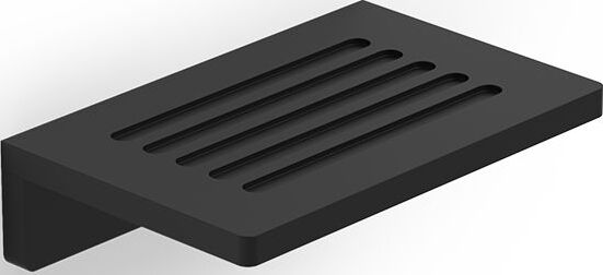 Mydelniczka Club prosta czarny mat ścienna