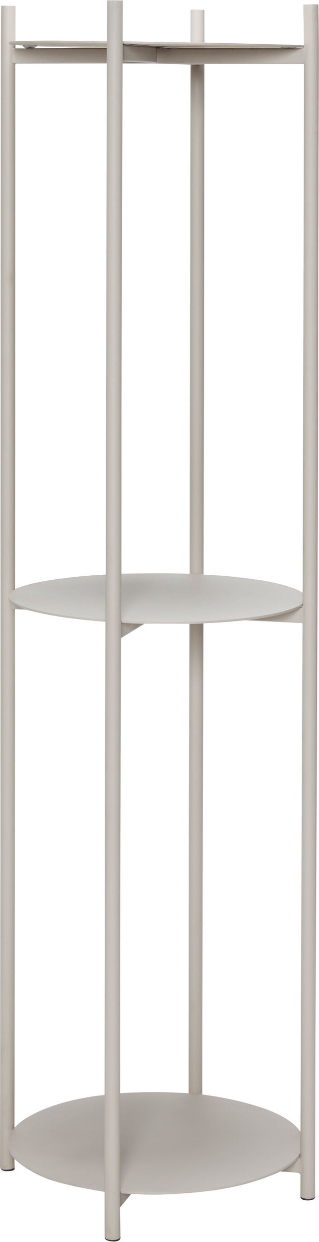 Regał Hübsch szary metalowy z 3 półkami