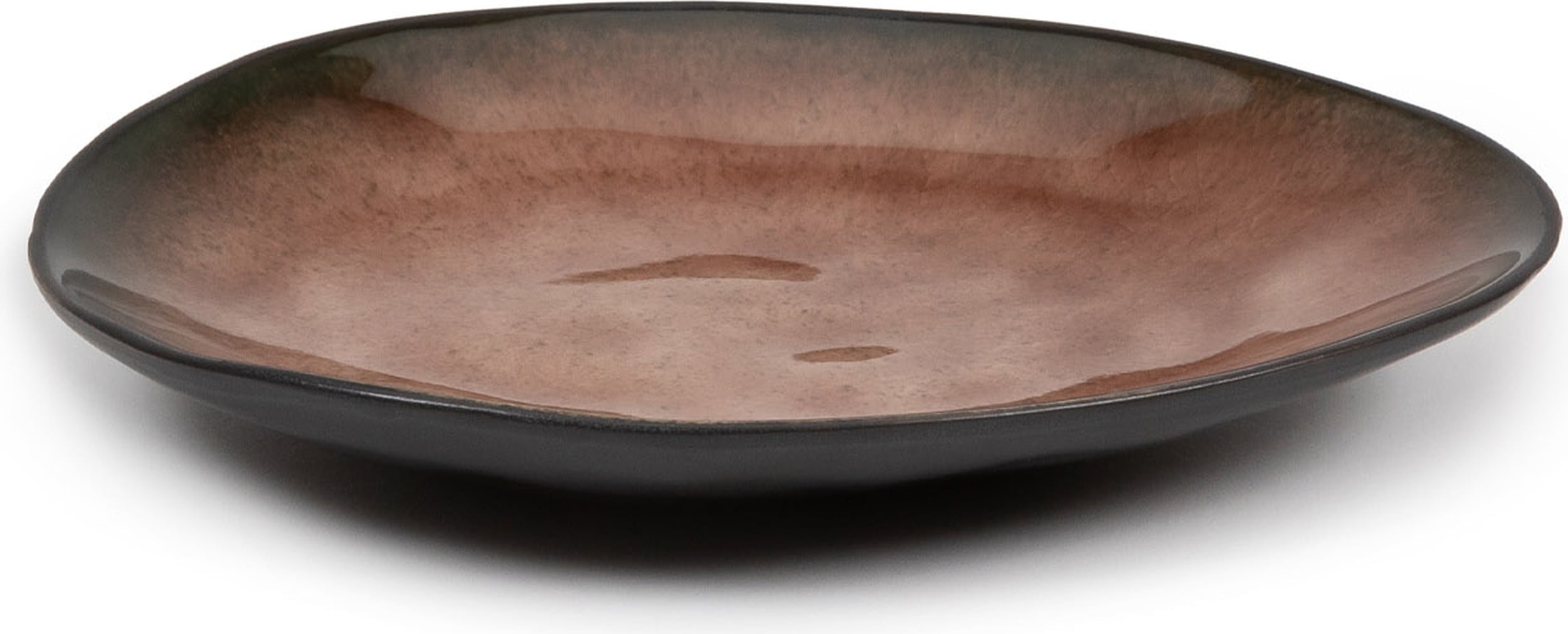 Talerze na przekąski Pure owalne 14,9 cm brązowe 4 szt.