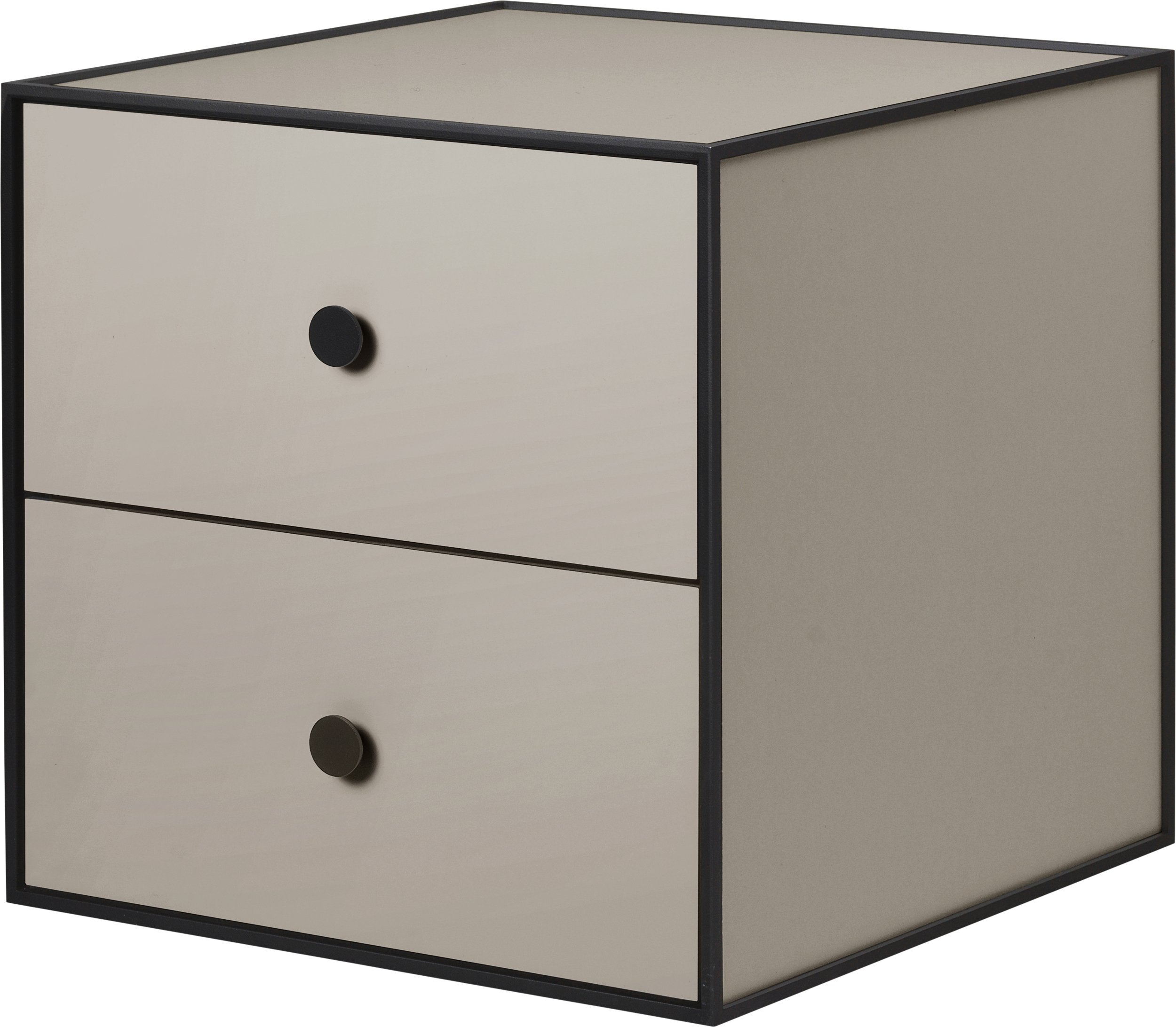 Szafka Frame 35 piaskowa z 2 szufladami