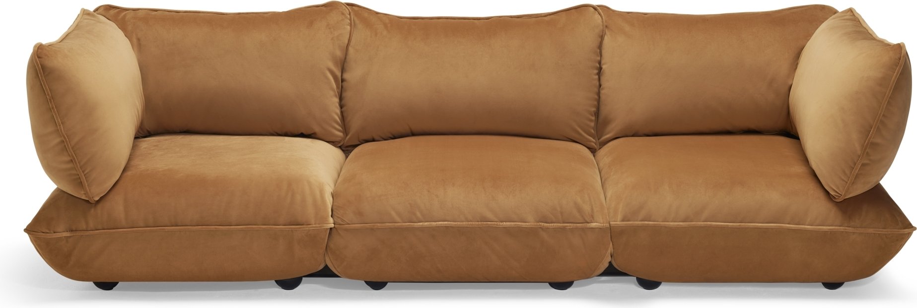 Sofa Sumo Velvet duża migdałowa