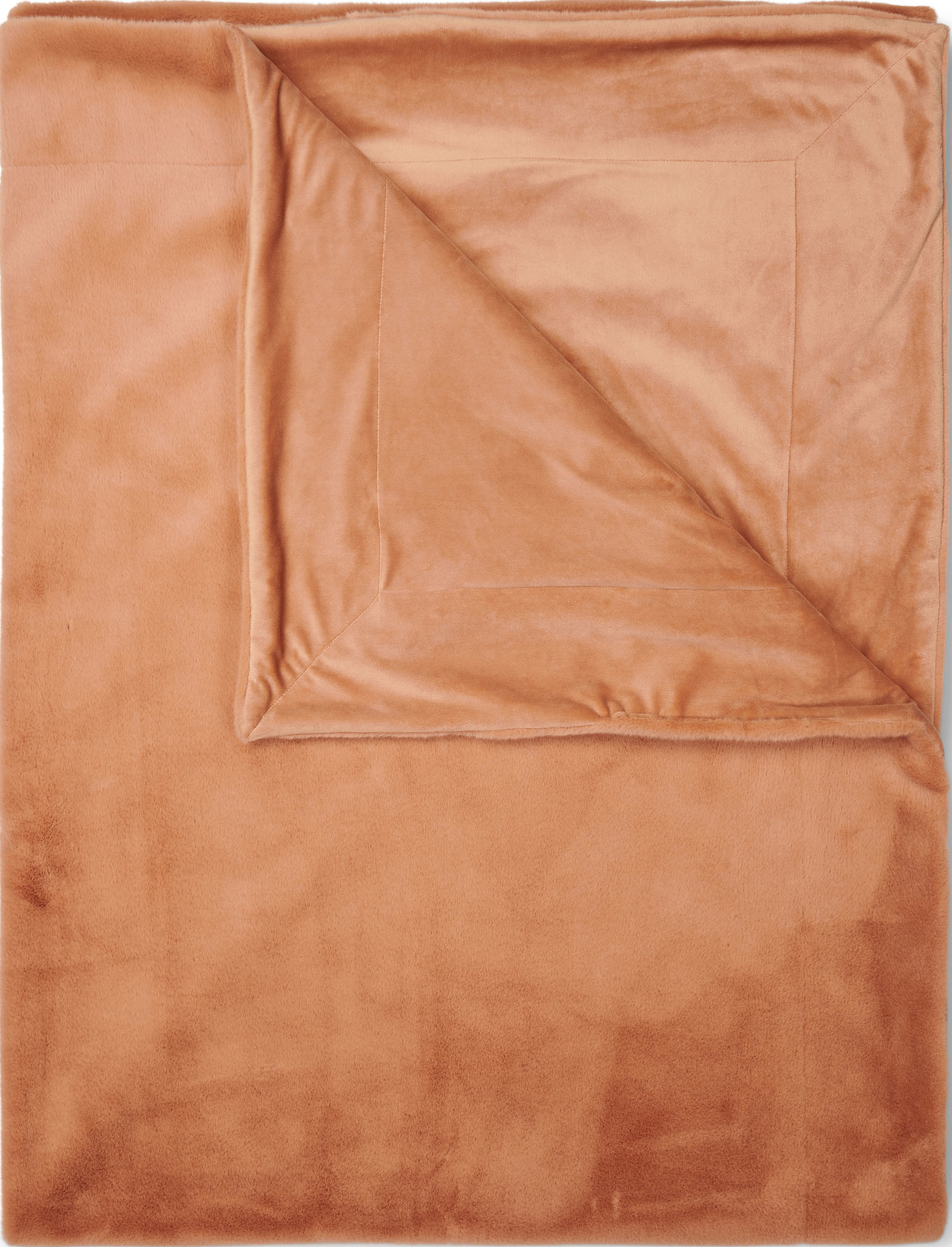 Koc futrzany Furry 150 x 200 cm pomarańczowy