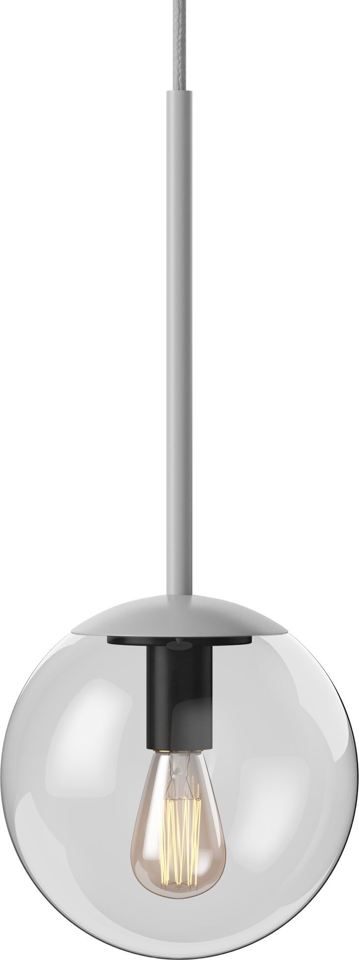 Lampa wisząca Orb 15 cm szara