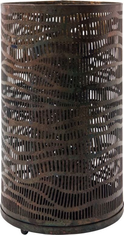 Świecznik na klasyczną świecę Erna antyczny brąz