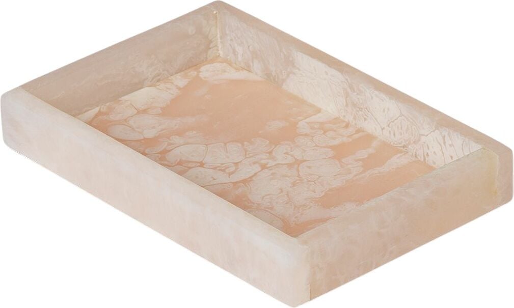 Taca dekoracyjna Mist 10 x 15 cm perłowy róż