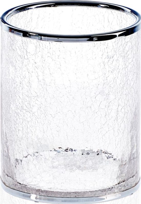 Kosz łazienkowy na śmieci Crack chrom