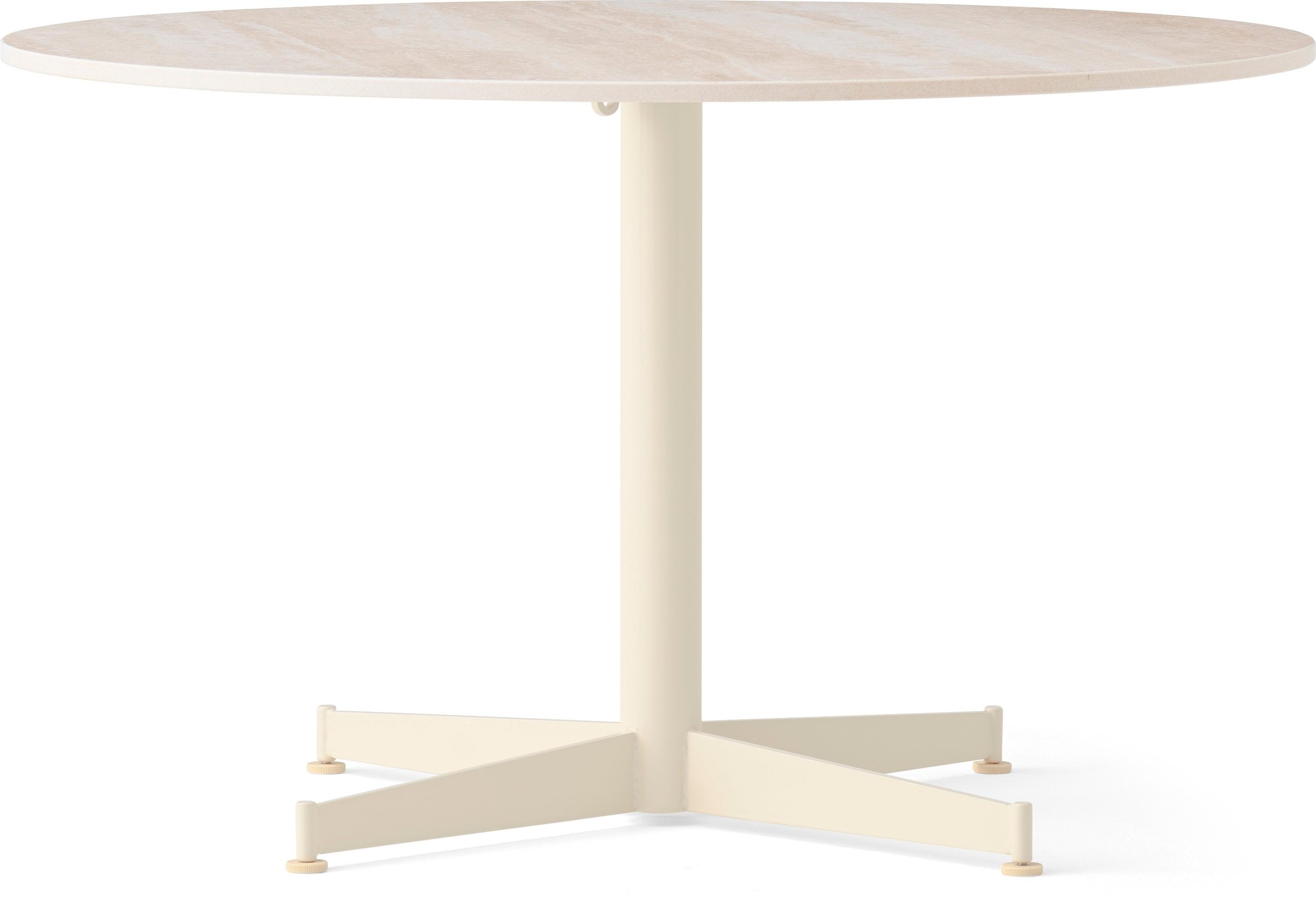 Stolik kawowy z kremową podstawą Nook Star Base Ceramic 80 cm