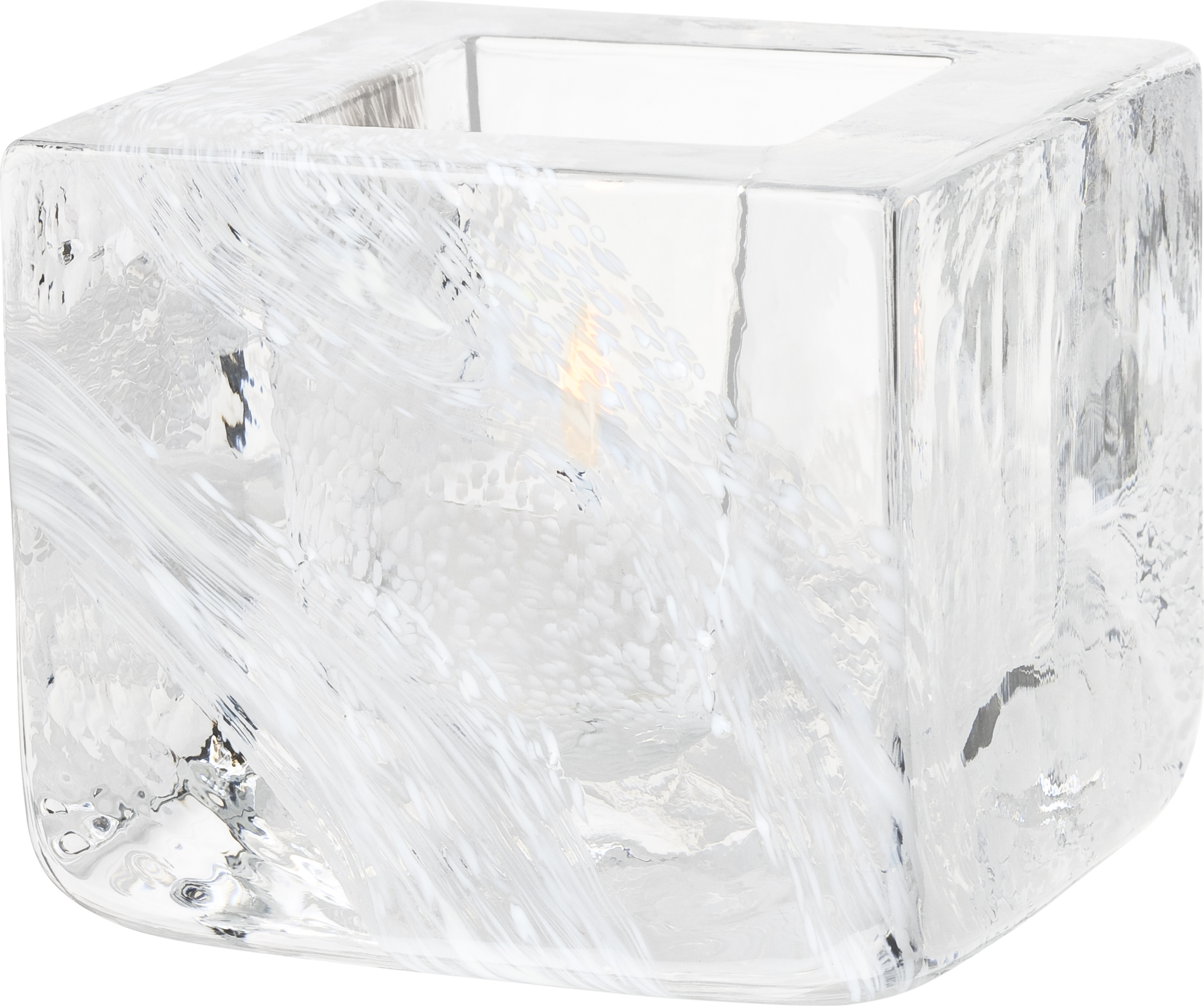 Świecznik na tealighty Brick biały