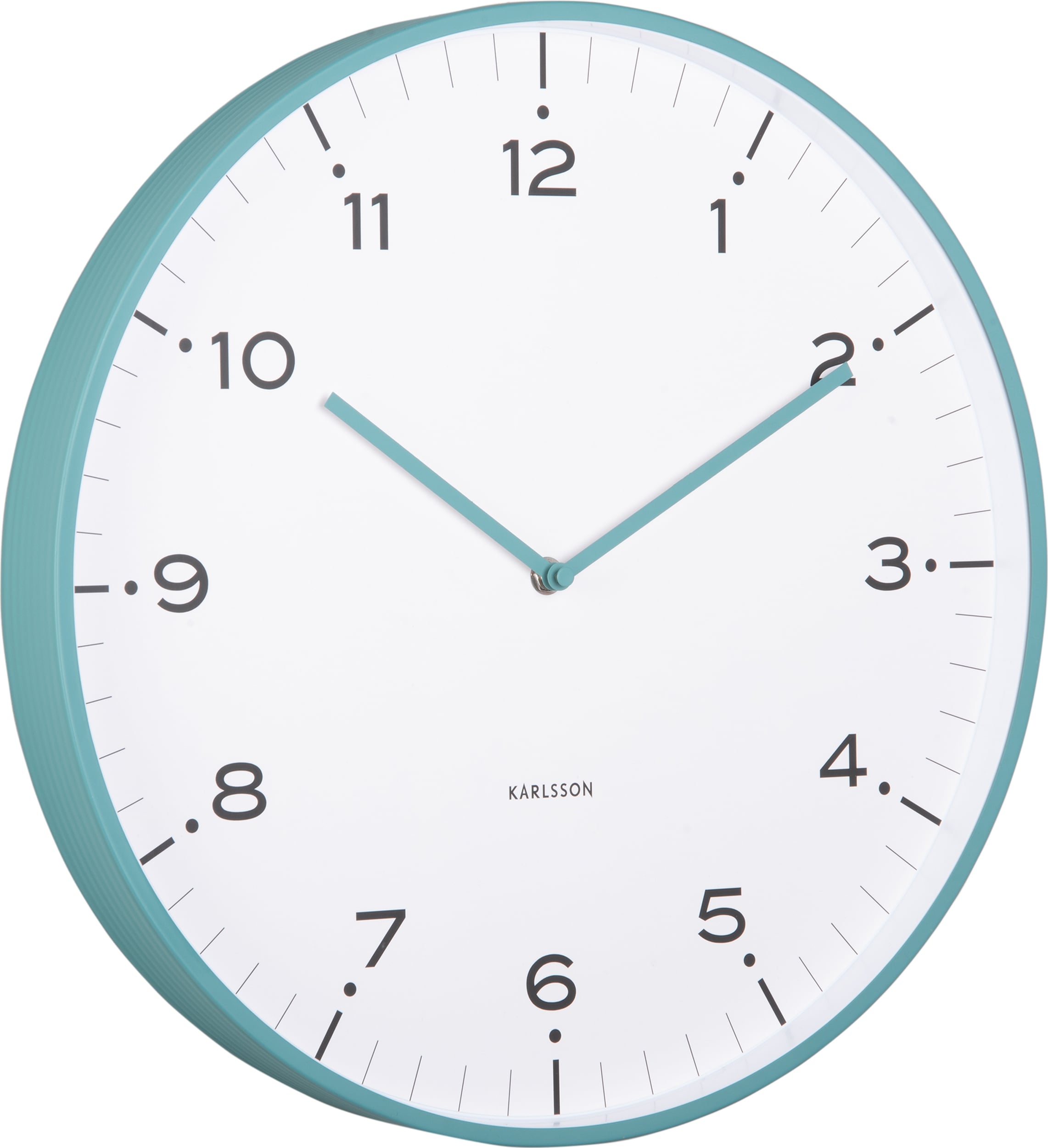 Zegar ścienny Circus Rings turkusowy