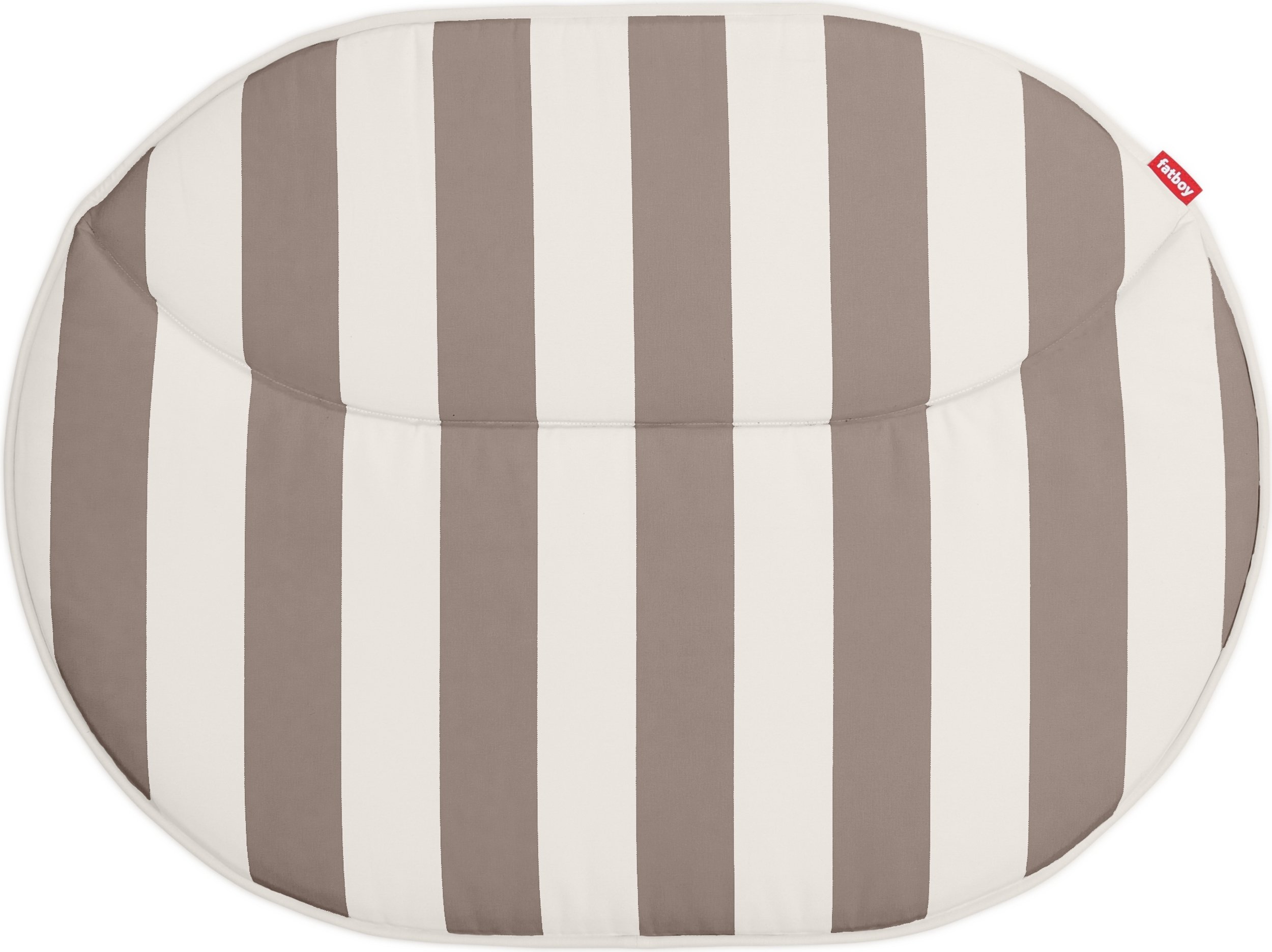 Poduszka na fotel Netorious w paski brązowo-beżowa