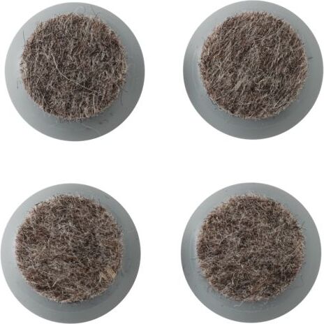 Podkładki pod nóżki fotela Fiber szare 4 szt.