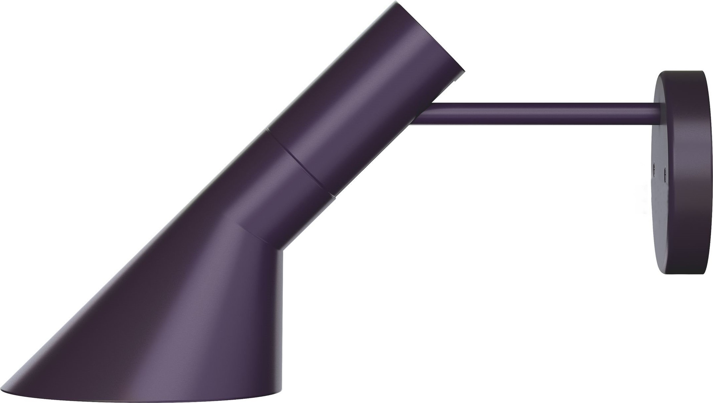 Kinkiet AJ oberżyna bez widocznego kabla i włącznika