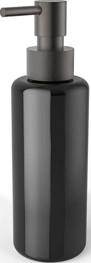 Dozownik do mydła Porter czarny z pompką ciemny metal mat