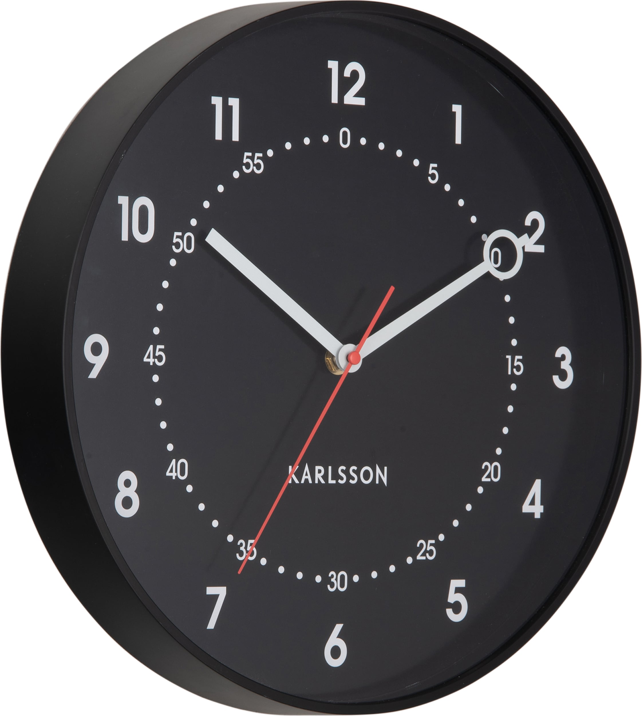 Zegar ścienny Fresco czarny