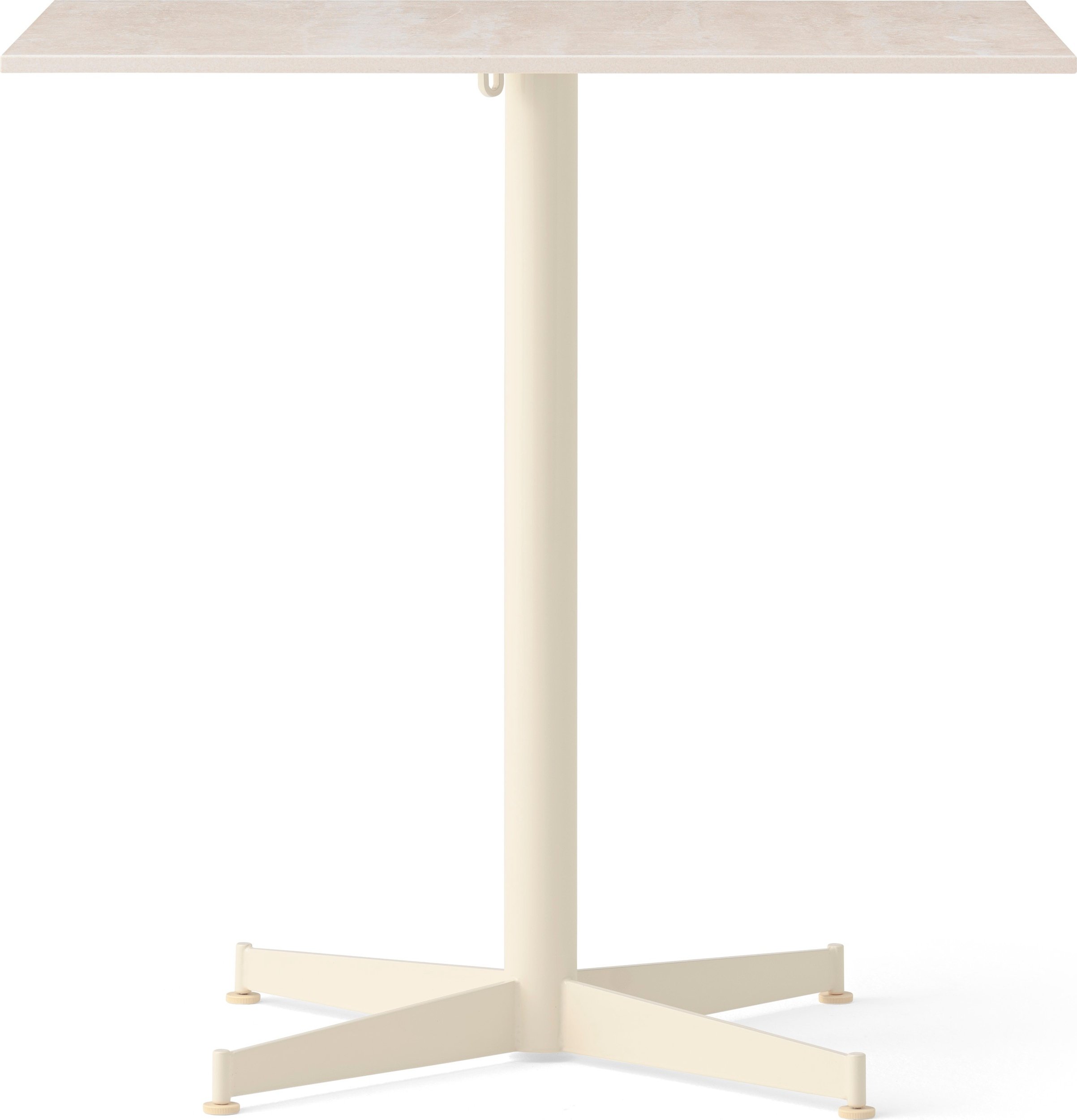 Stół z kremową podstawą Nook Star Base Ceramic kwadratowy 73 cm