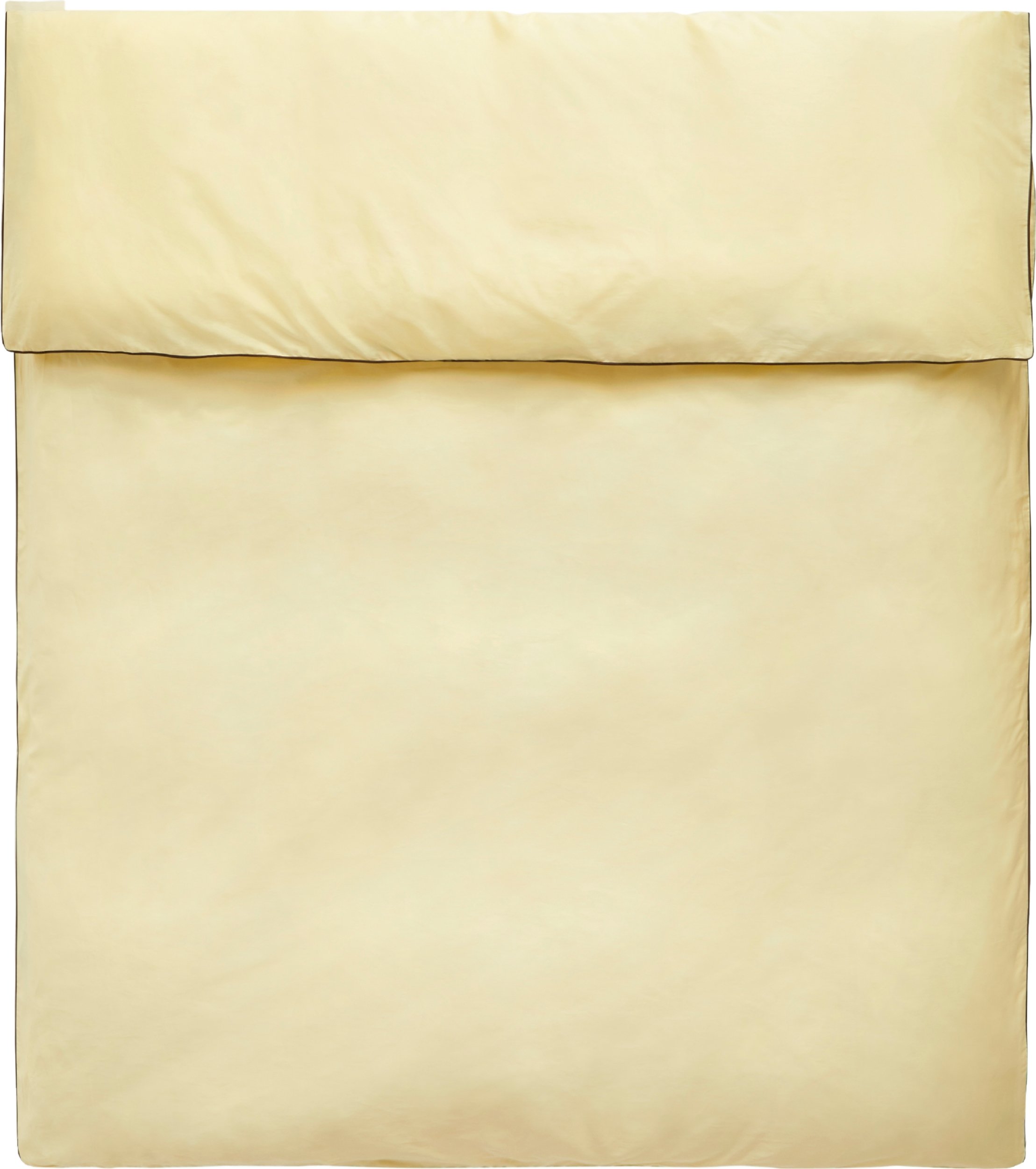 Poszewka na kołdrę Outline 240 x 220 cm jasnożółta