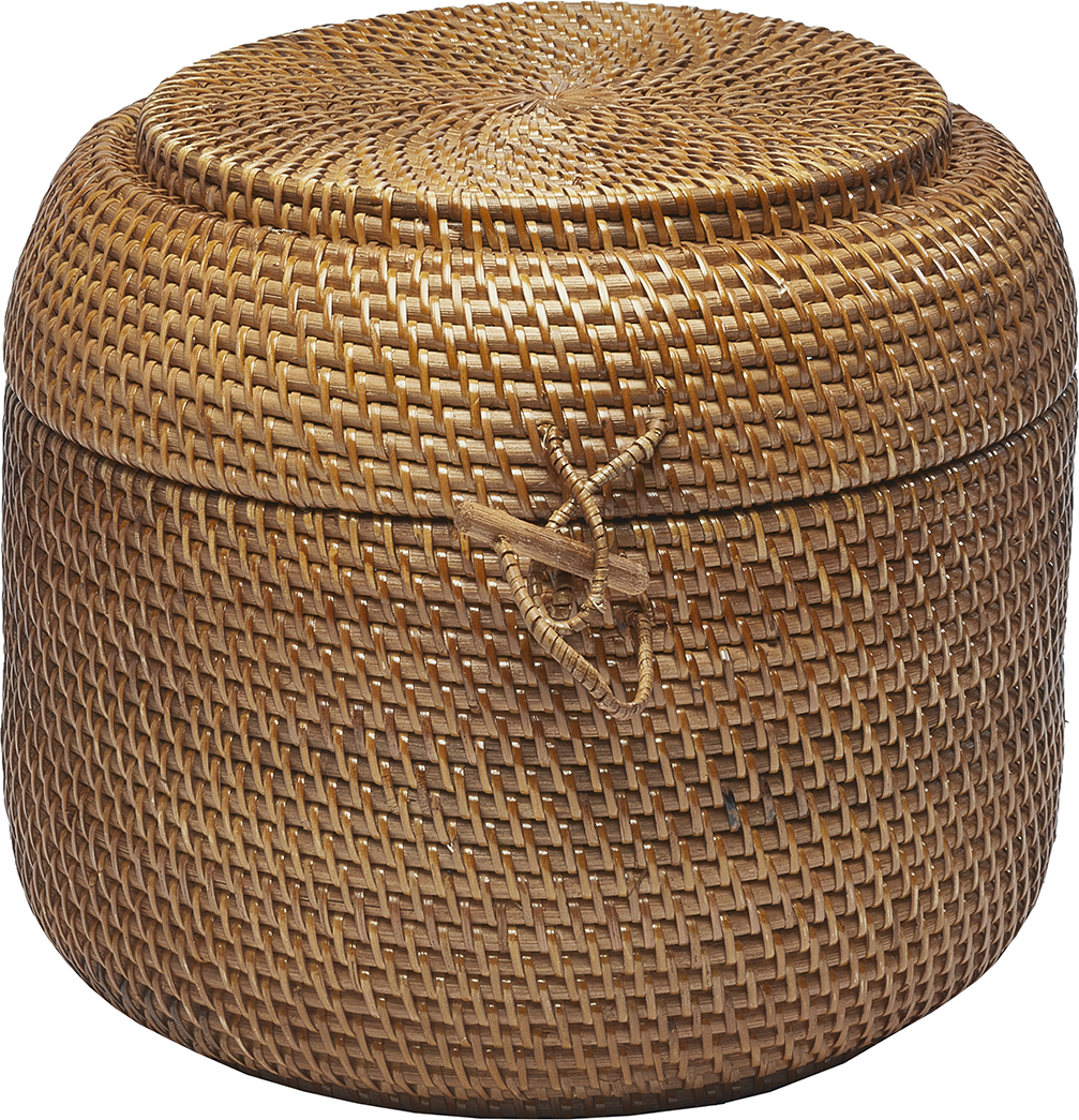 Kosz do przechowywania Cino jasnobrązowy ratanowy