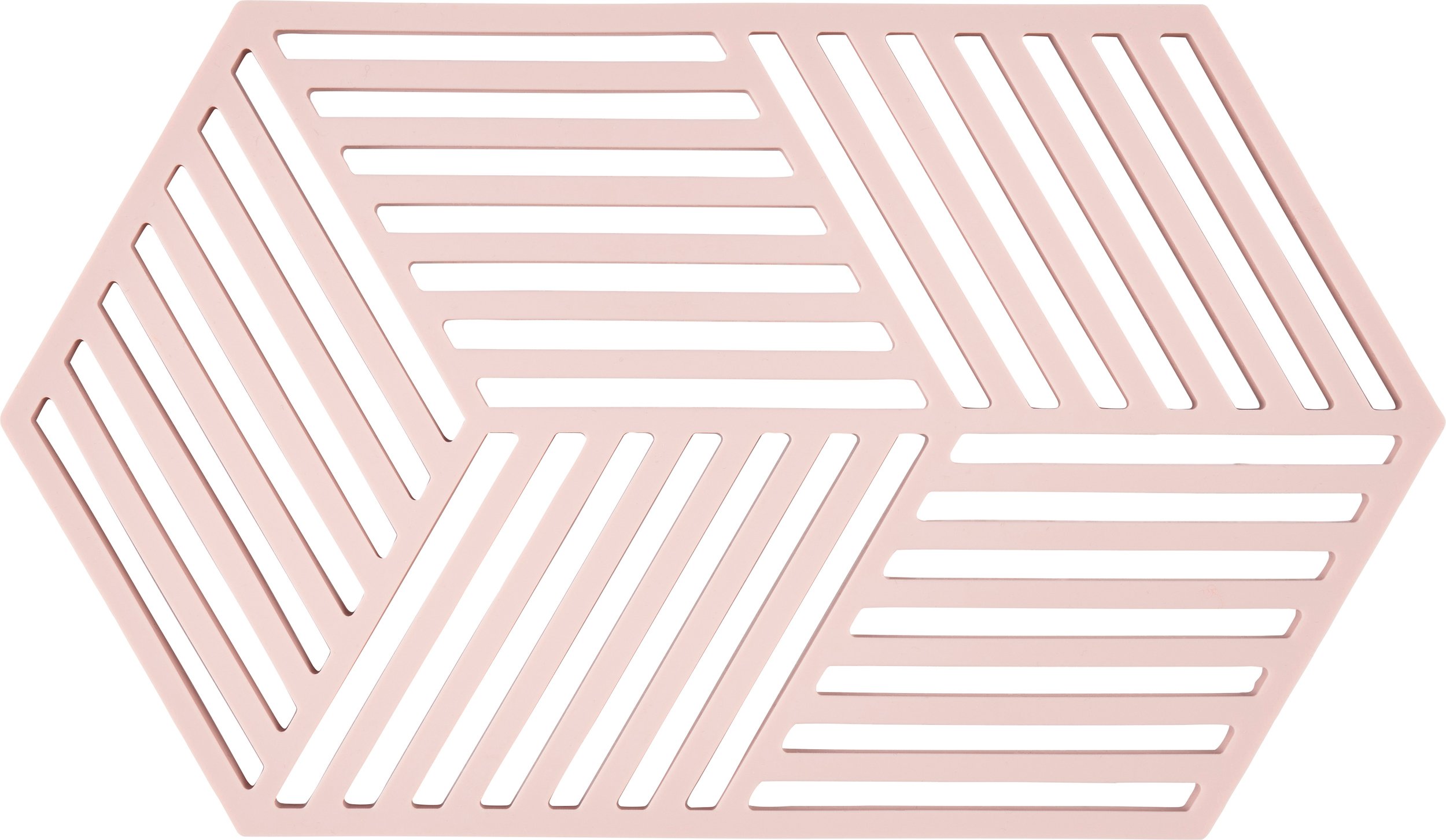 Podstawka pod gorące naczynia Hexagon 24 cm jasnoróżowa