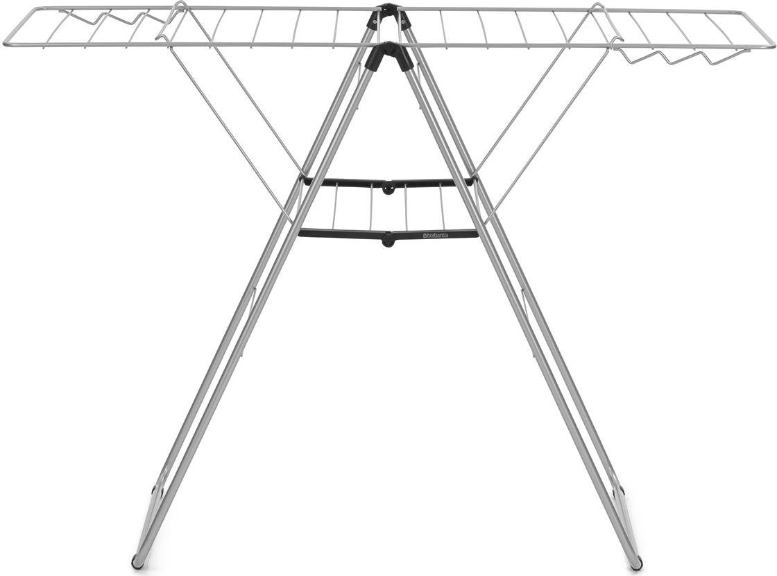 Suszarka do ubrań Hangon 127 cm metaliczna szara