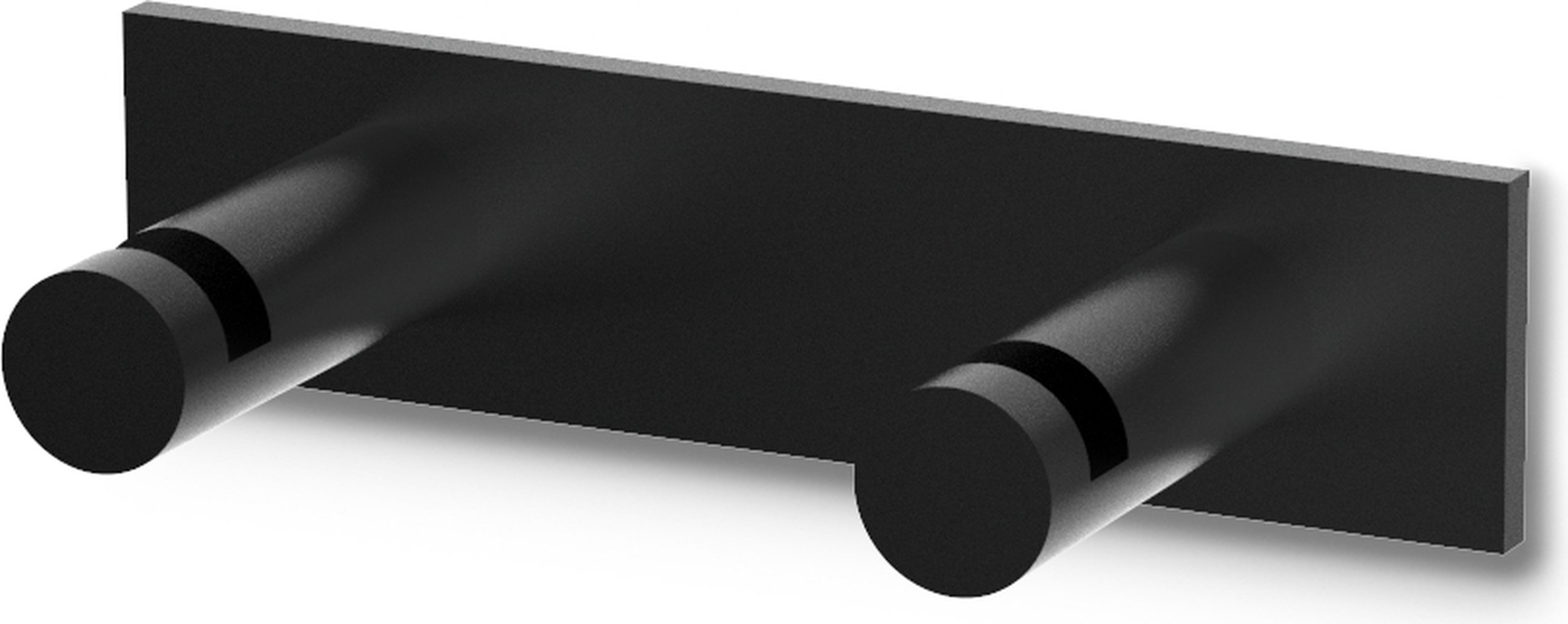 Wieszak haczyk na ręczniki Mikado Frame czarny mat podwójny